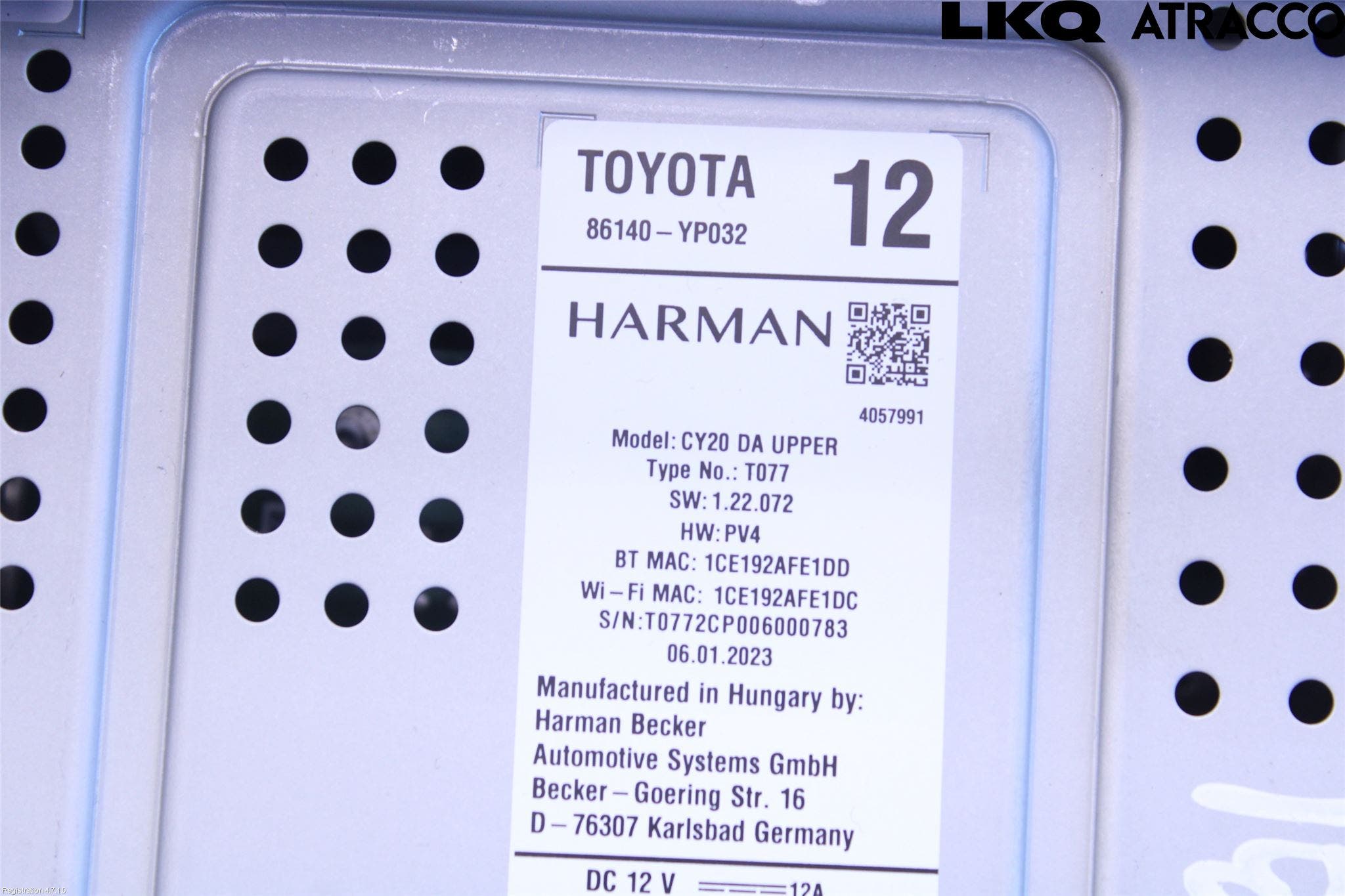 Toyota YARIS CROSS XP21 21- Cd Radio - Multimediapanel