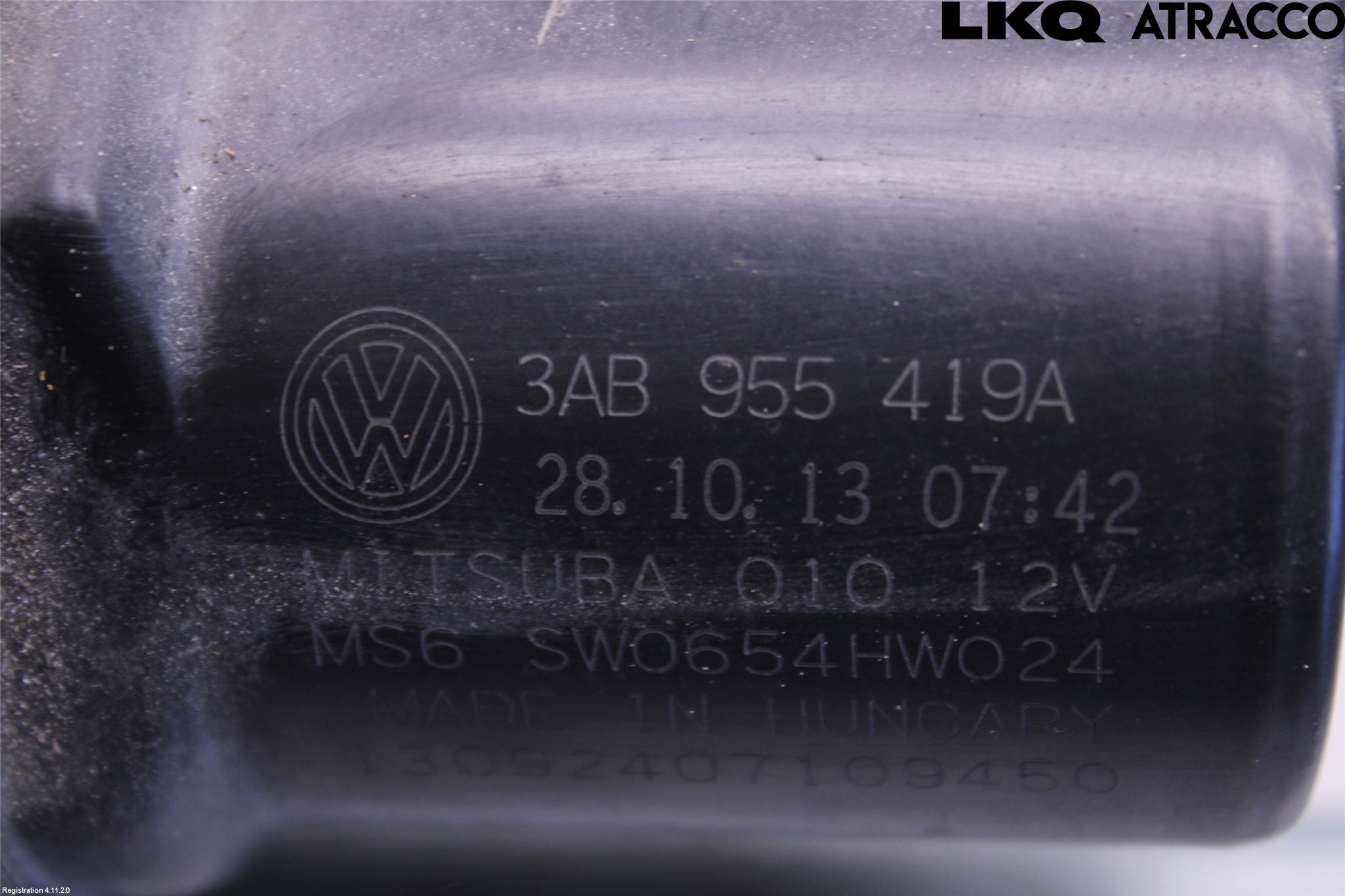 Volkswagen VW PASSAT 11-14 Torkarmotor Vindruta