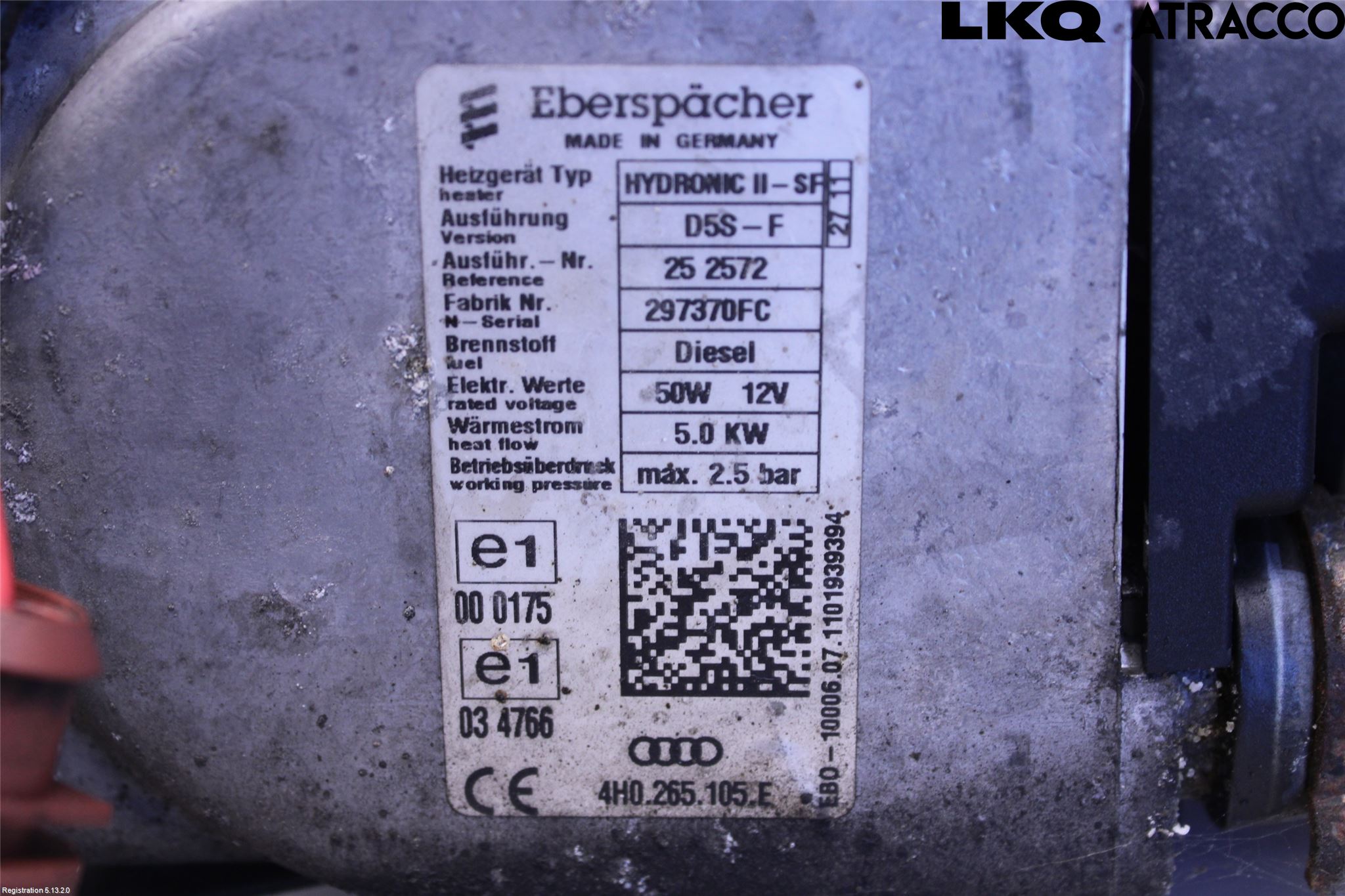 Audi Q5 09-16 Dieselvärmare