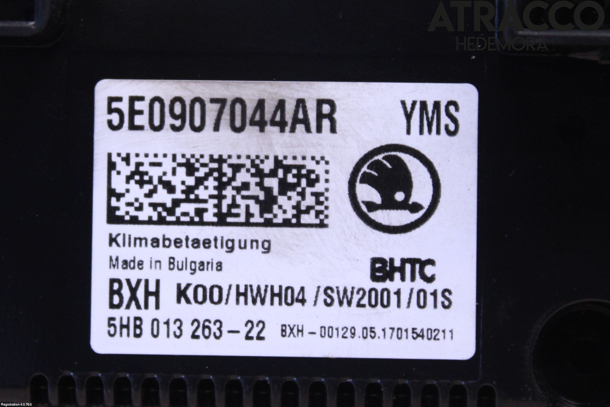 Skoda OCTAVIA (5E) 13-20 Ac Styrenhet Ac Manöveren