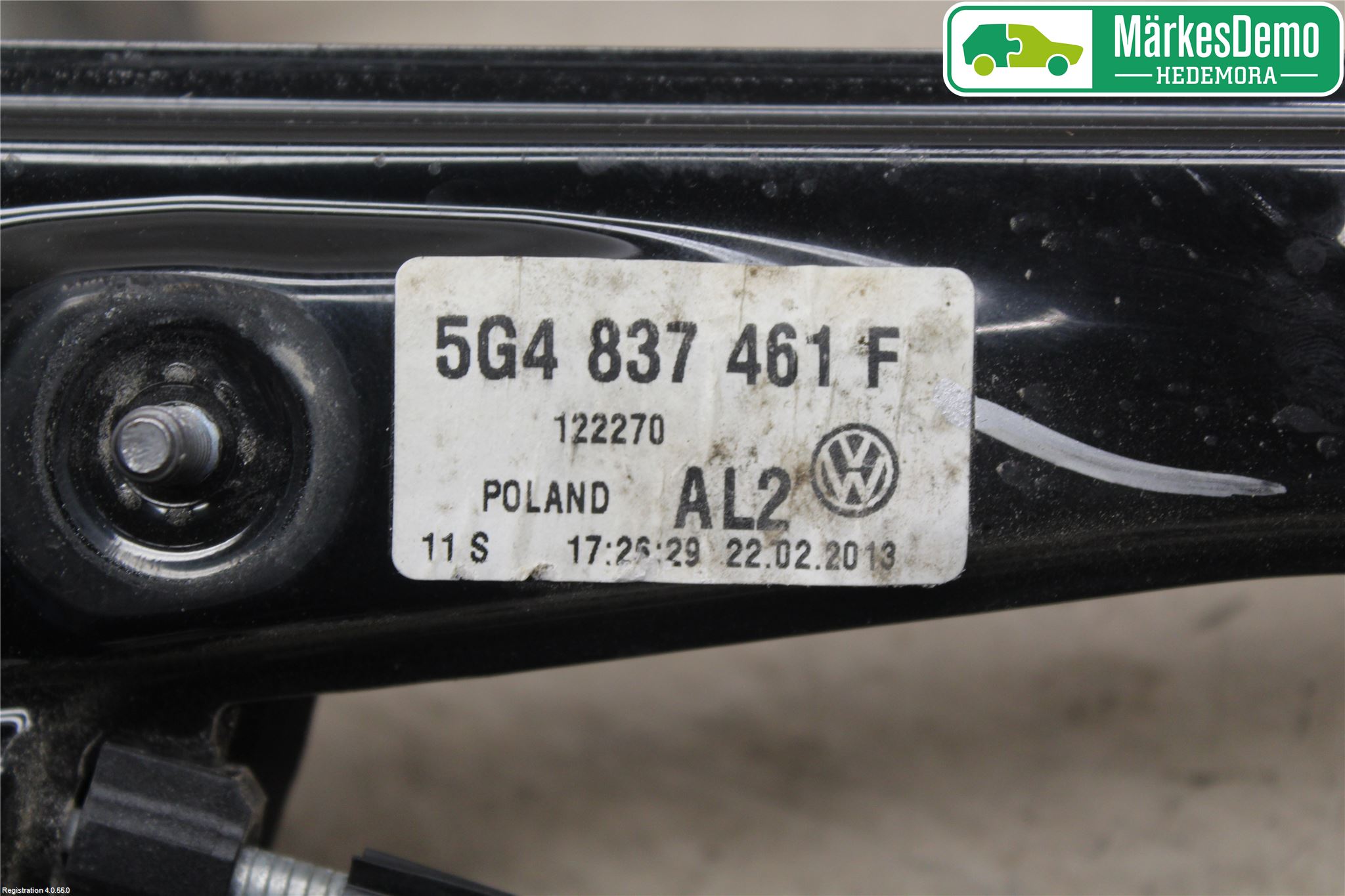 Volkswagen VW GOLF / E-GOLF VII 13-20 Fönsterhiss El Kompl