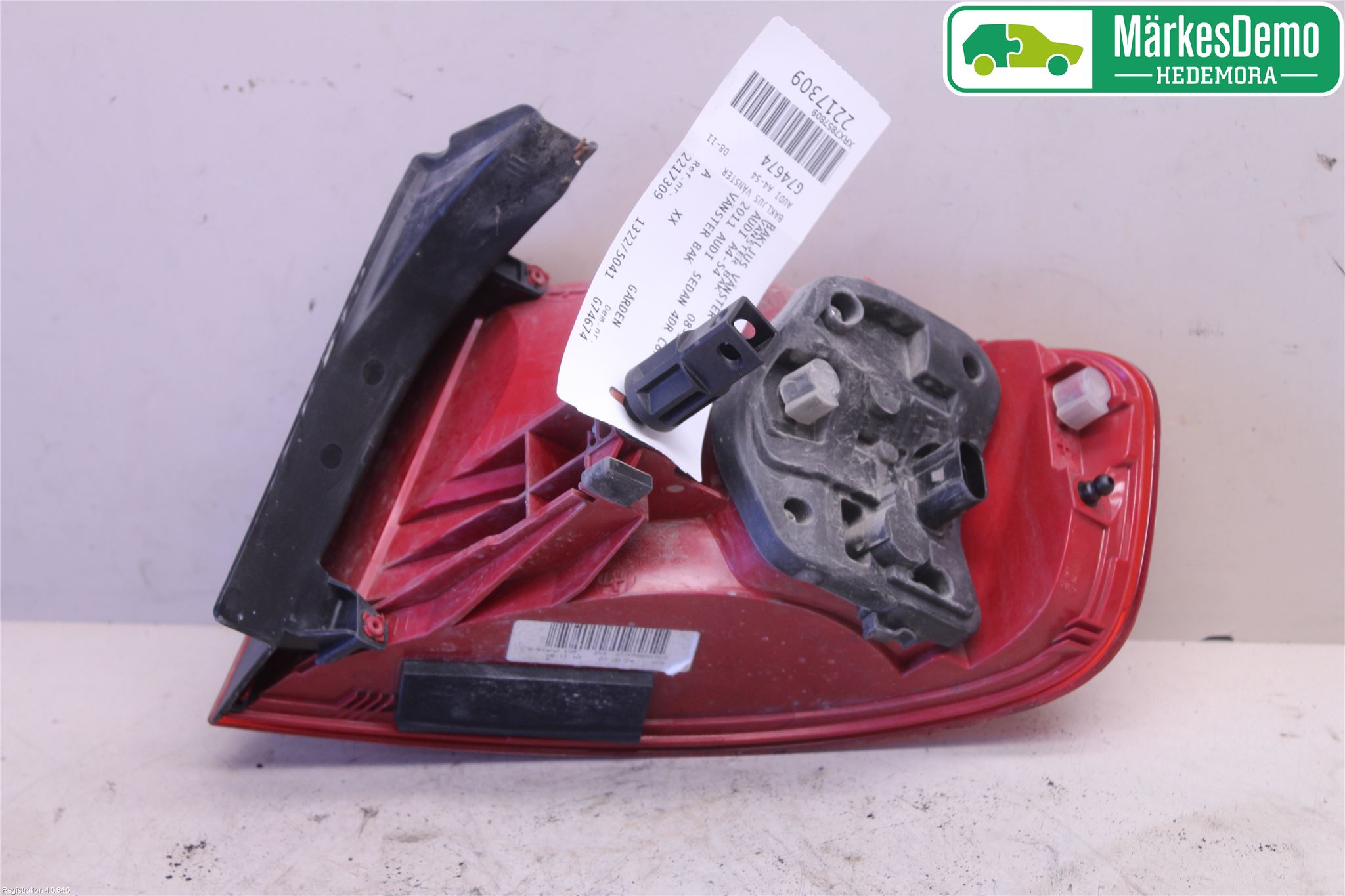 Audi A4/S4 08-11 Bakljus Vänster