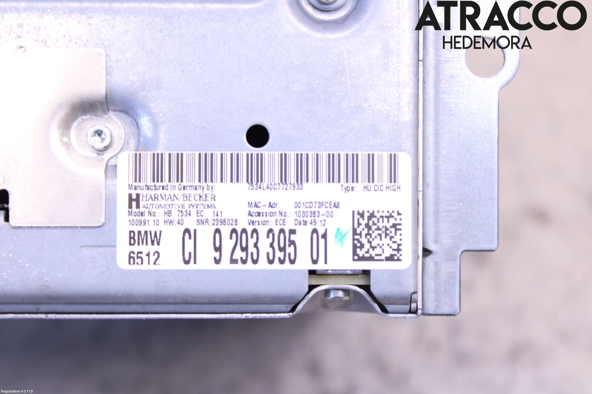 BMW 6 F12/F13 10-18 Cd Radio - Multimediapanel