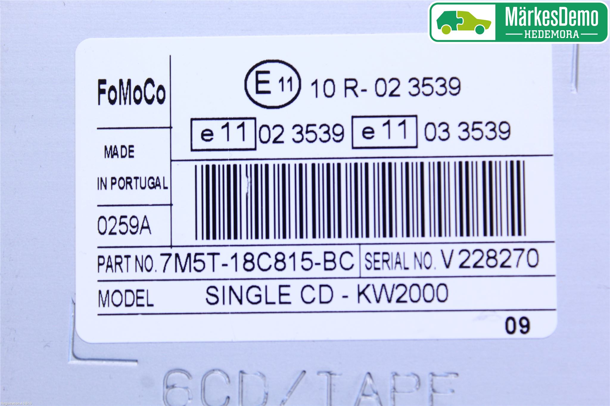 Ford FOCUS 08-11 Cd Radio - Multimediapanel