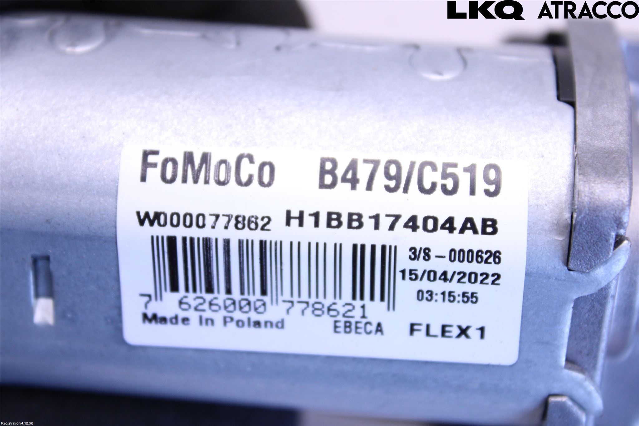 Ford FIESTA (VII) 18-23 Torkarmotor Baklucka