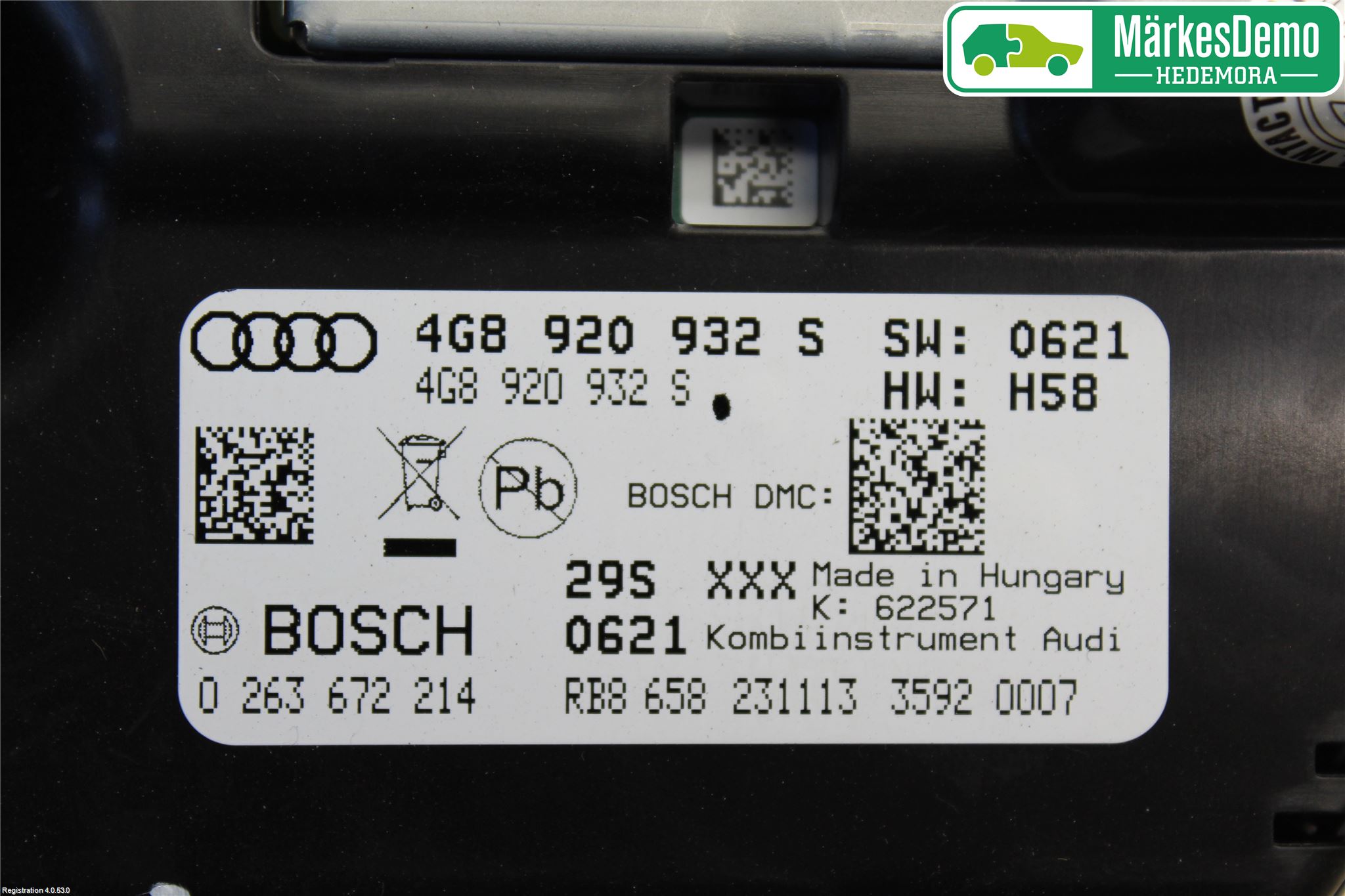 Audi A6/S6 4G 11-18 Instrument Komb