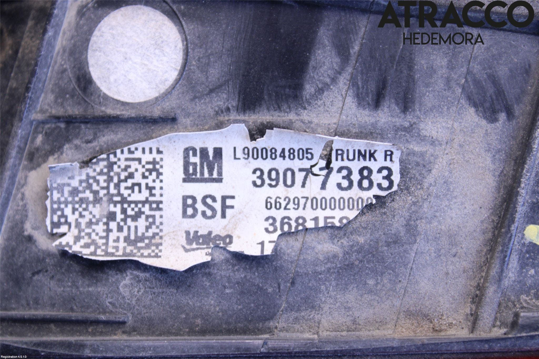 Opel ASTRA K 16-22 Bakljus Lucka Hö