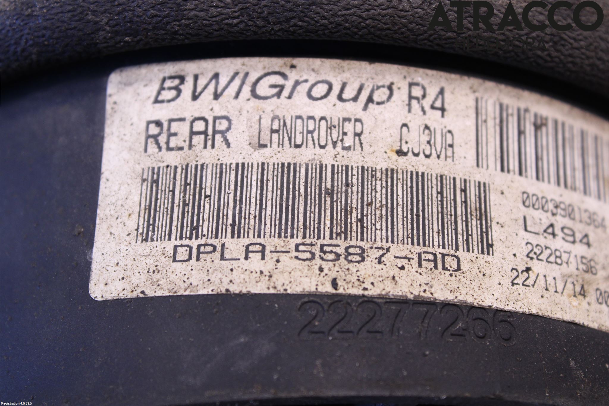 Landrover RANGE ROVER SPORT (L494) 14-22 Nivå-Luftfjädring Bälg