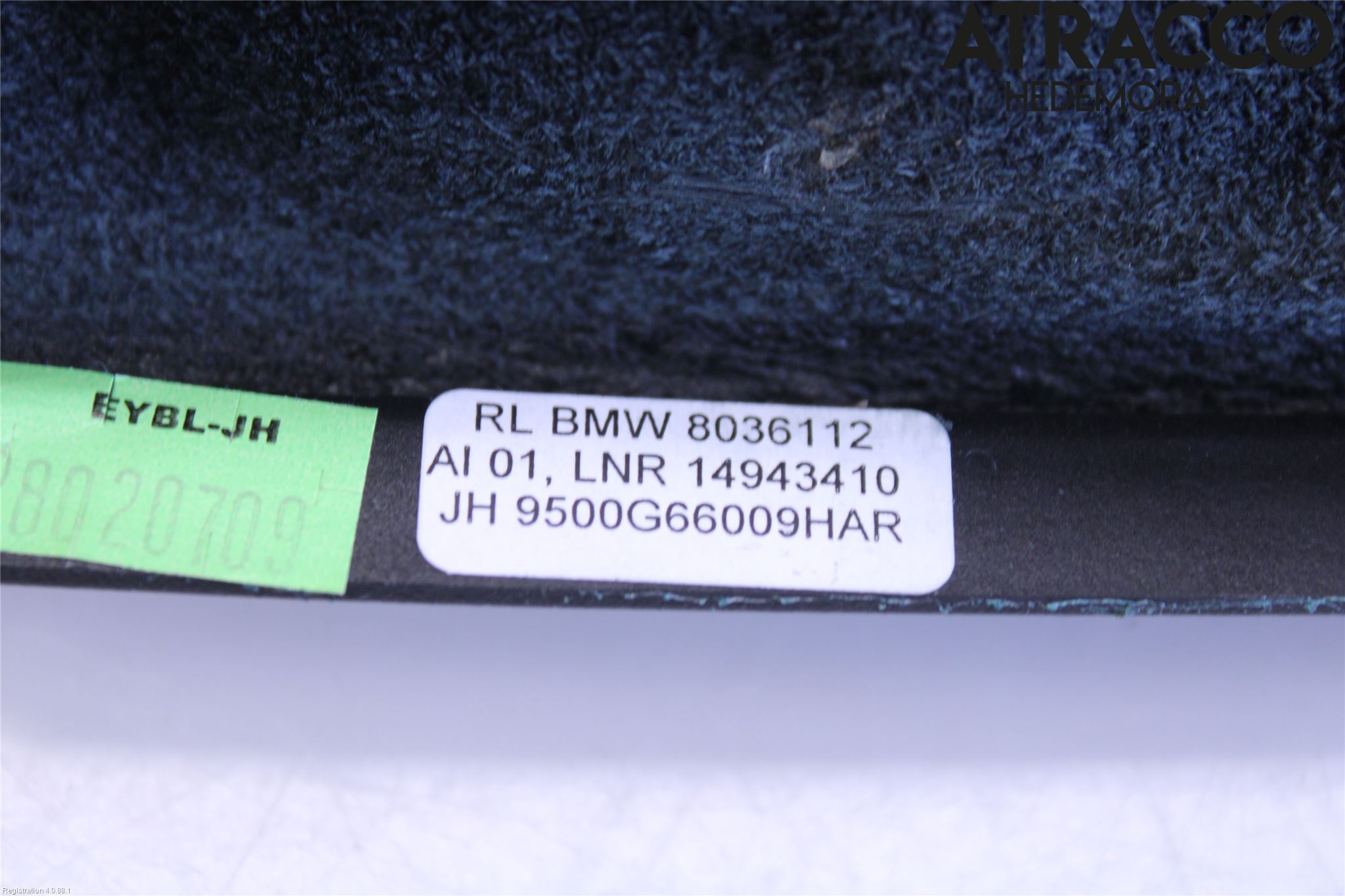 BMW 1 E82/88 Coupé/Cab 06-13 Handbromsspak Damask-Skydd