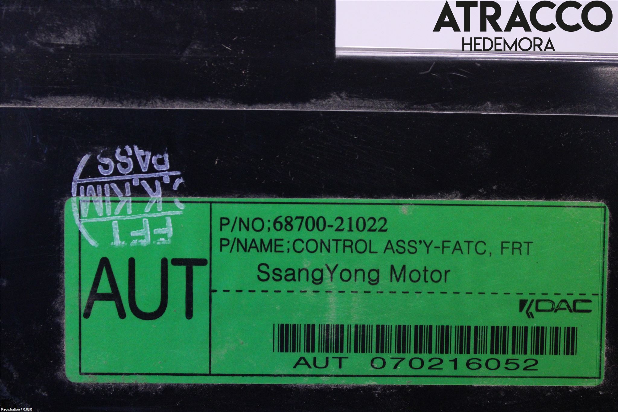 SsangYong SSANG YONG RODIUS Ac Styrenhet Ac Manöveren