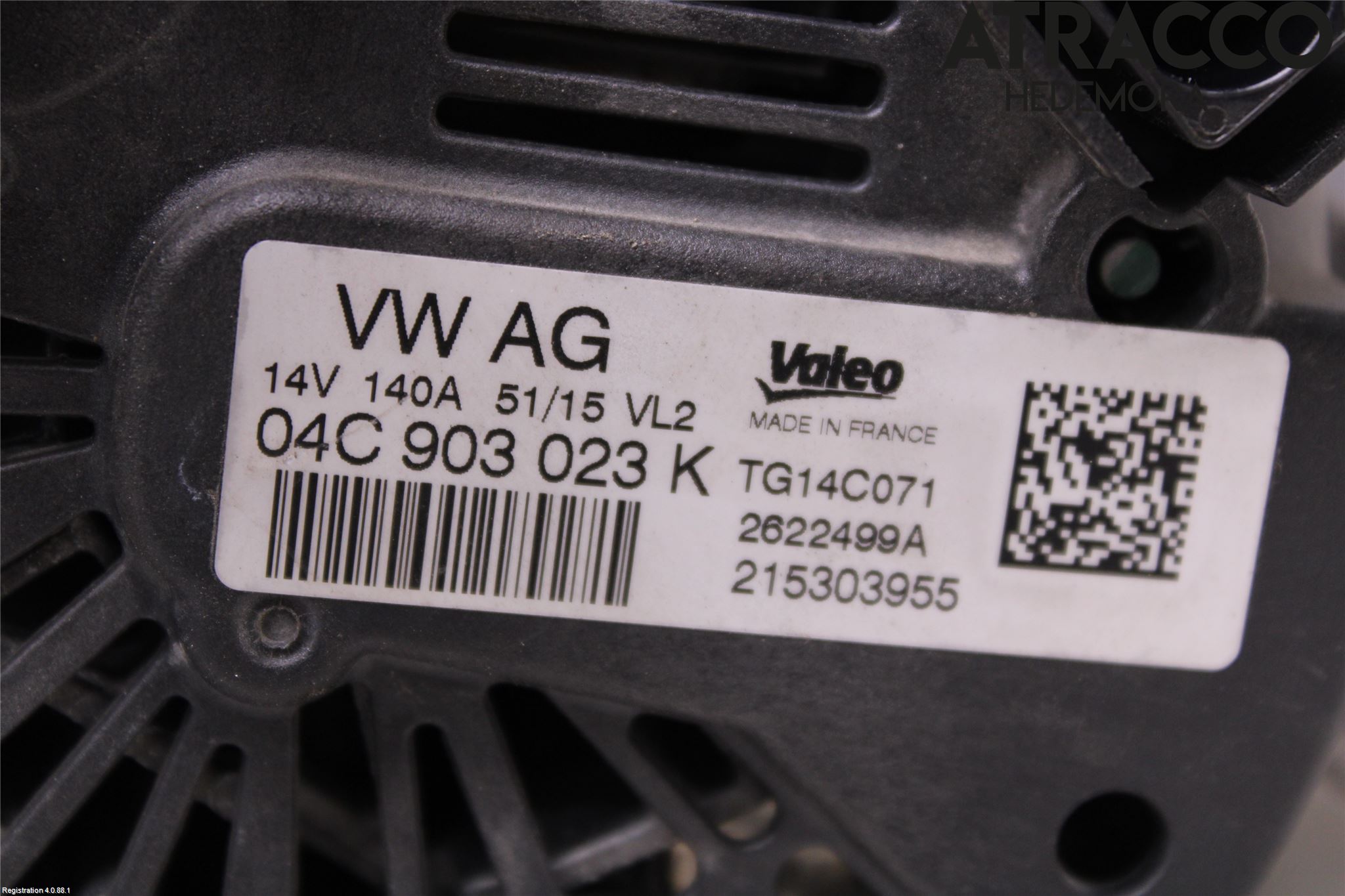 Audi A3/S3 8V 13-20 Generator