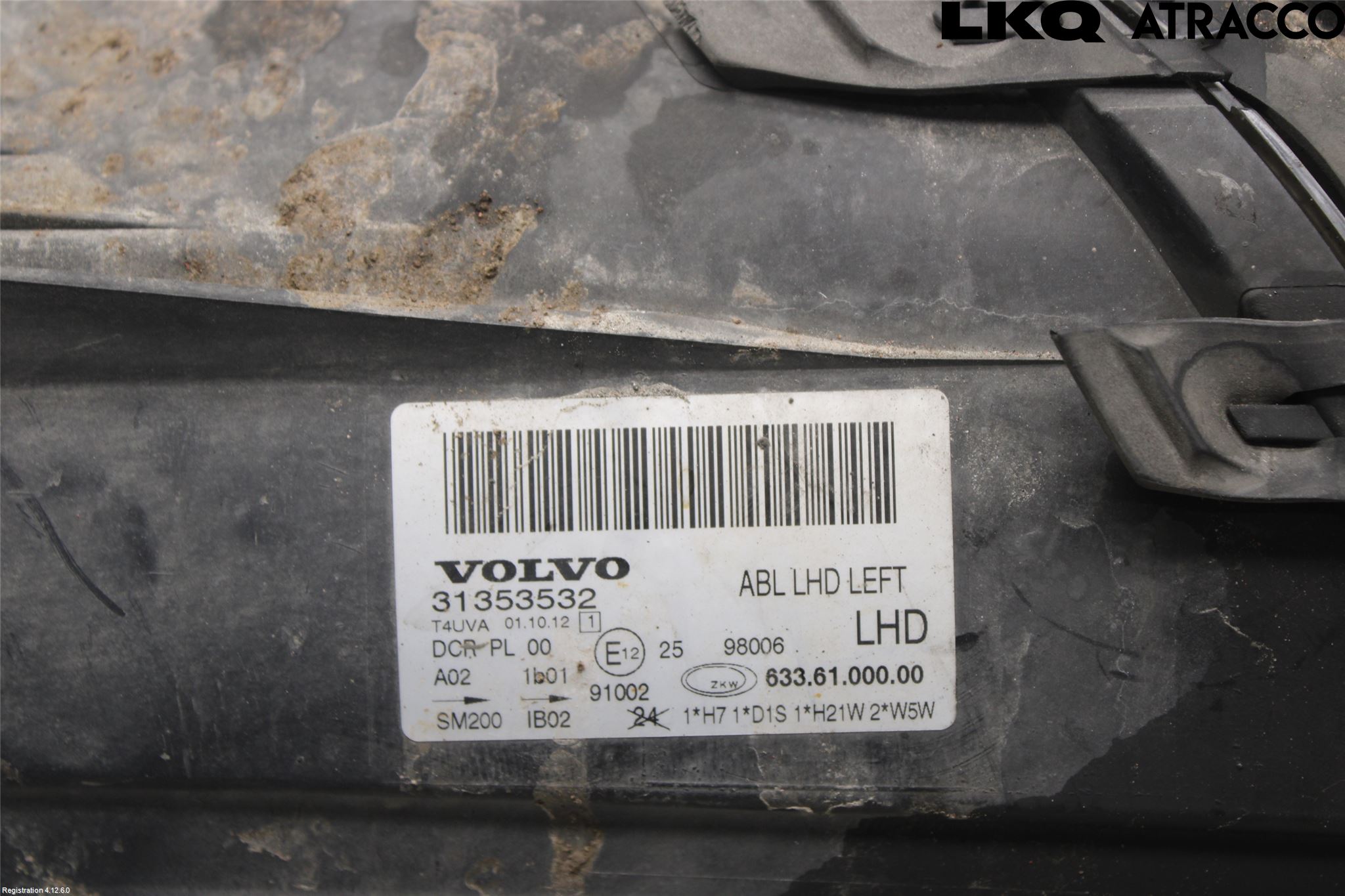 Volvo V70 08-13 Strålkastare Vänster