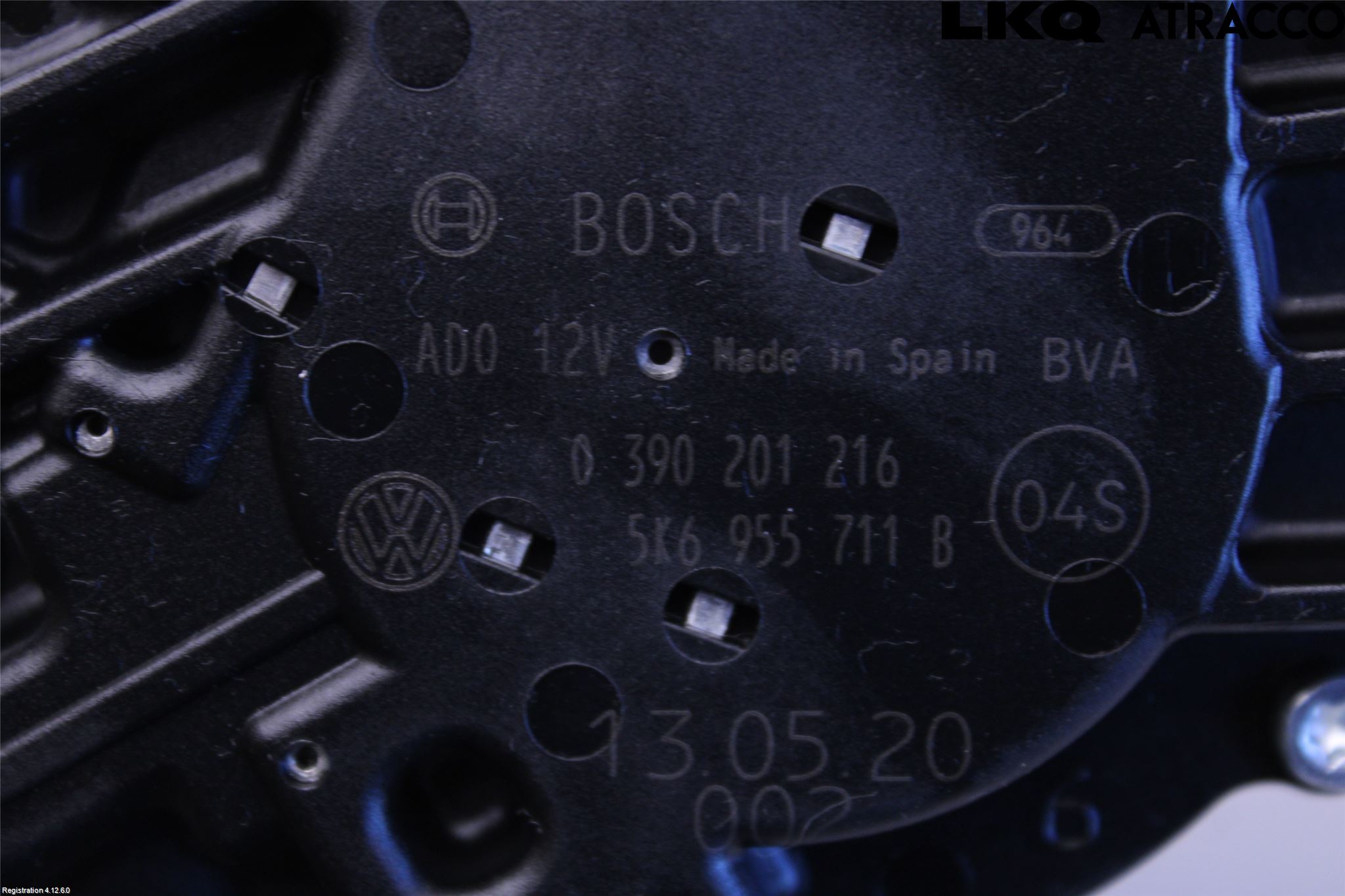 Volkswagen VW POLO 10-17 Torkarmotor Baklucka