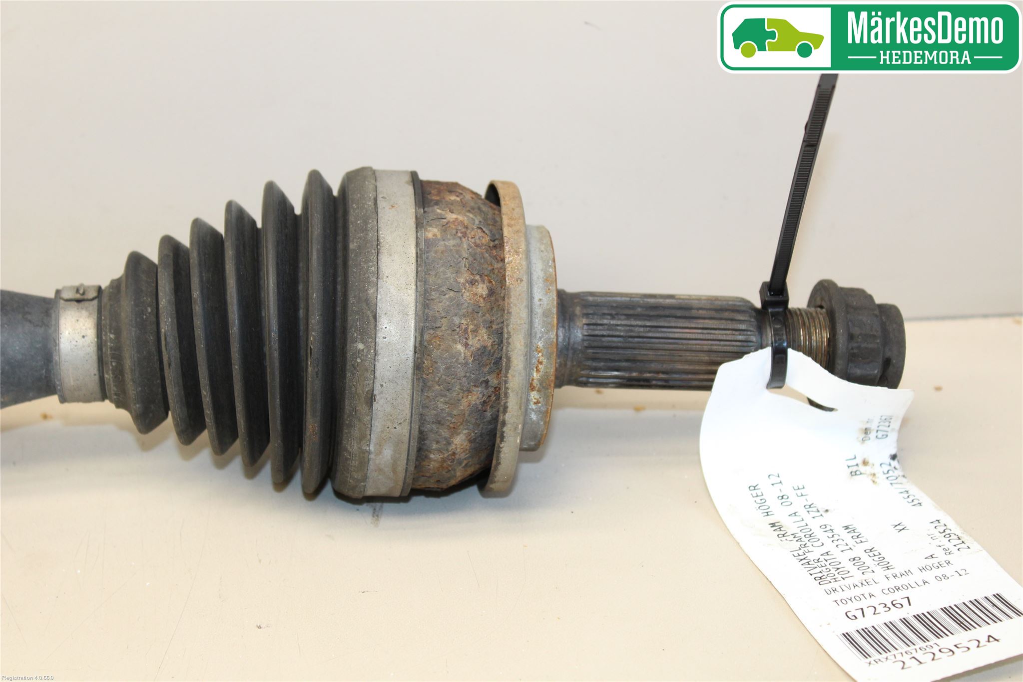 Toyota COROLLA 08-12 Drivaxel Fram Höger