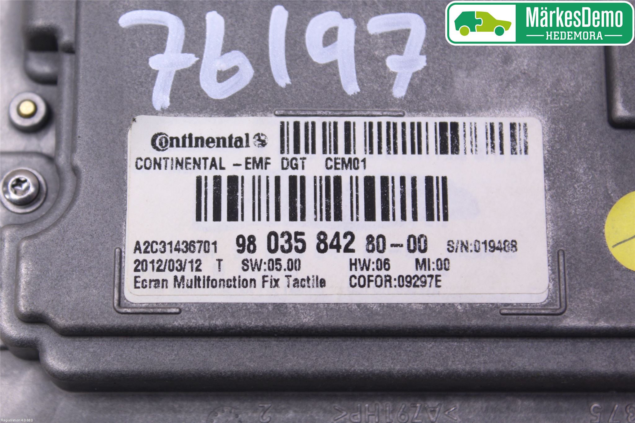 Peugeot 208 12-15 Multifunktionsdisplay