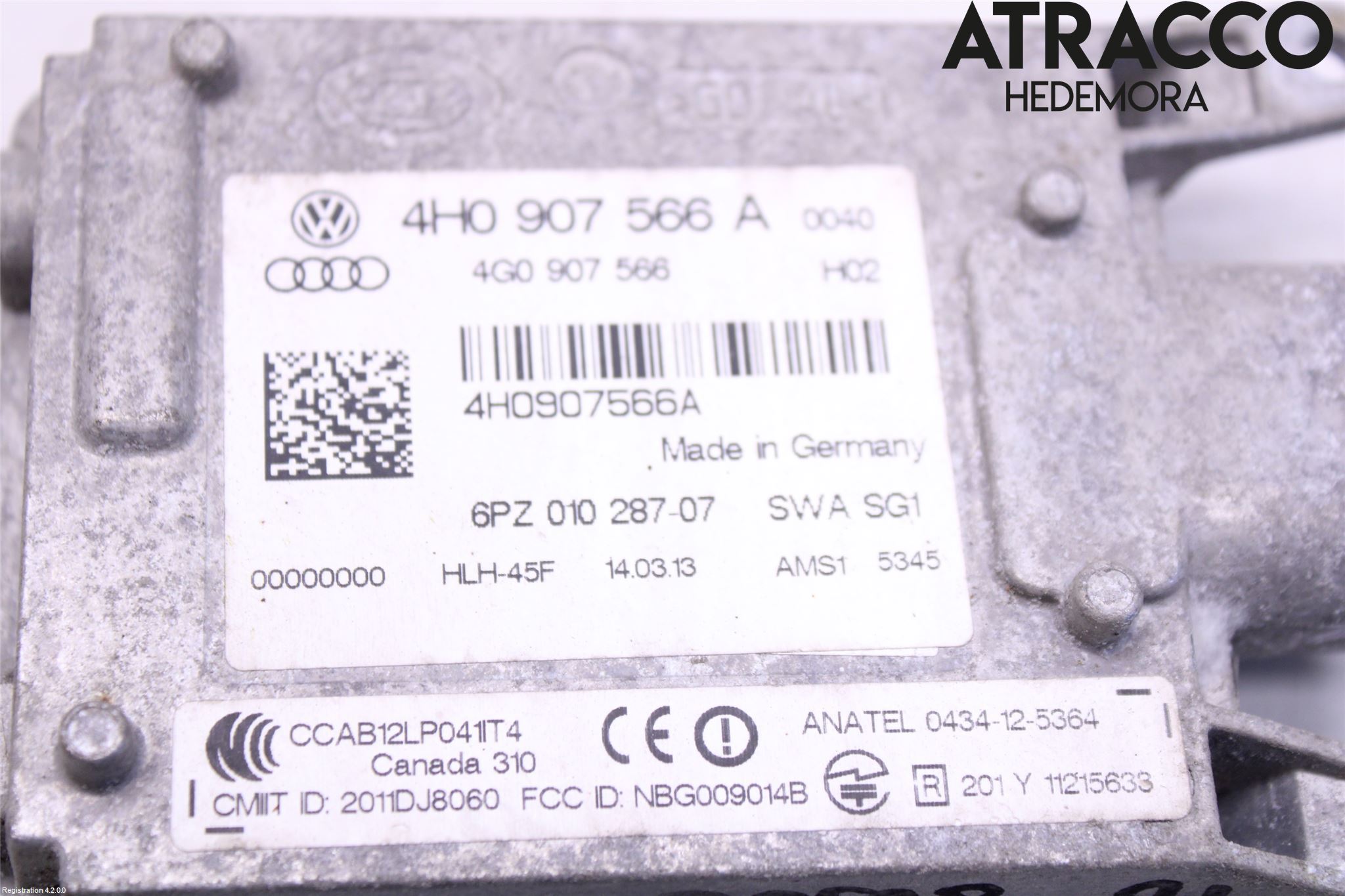 Audi A8/S8 4H 10-17 Styrenhet Övrigt