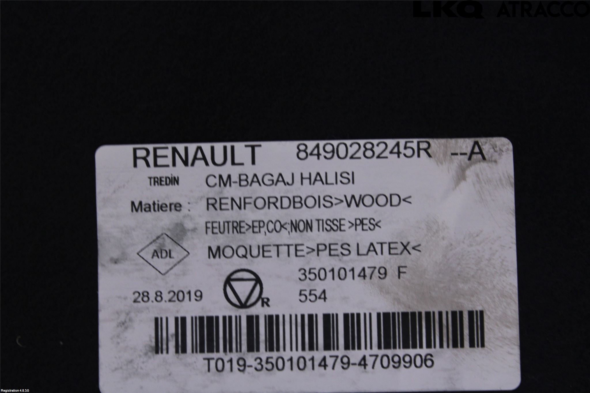 Renault CLIO/E-TECH V 20- Inrbagagerumklädsel-Golv