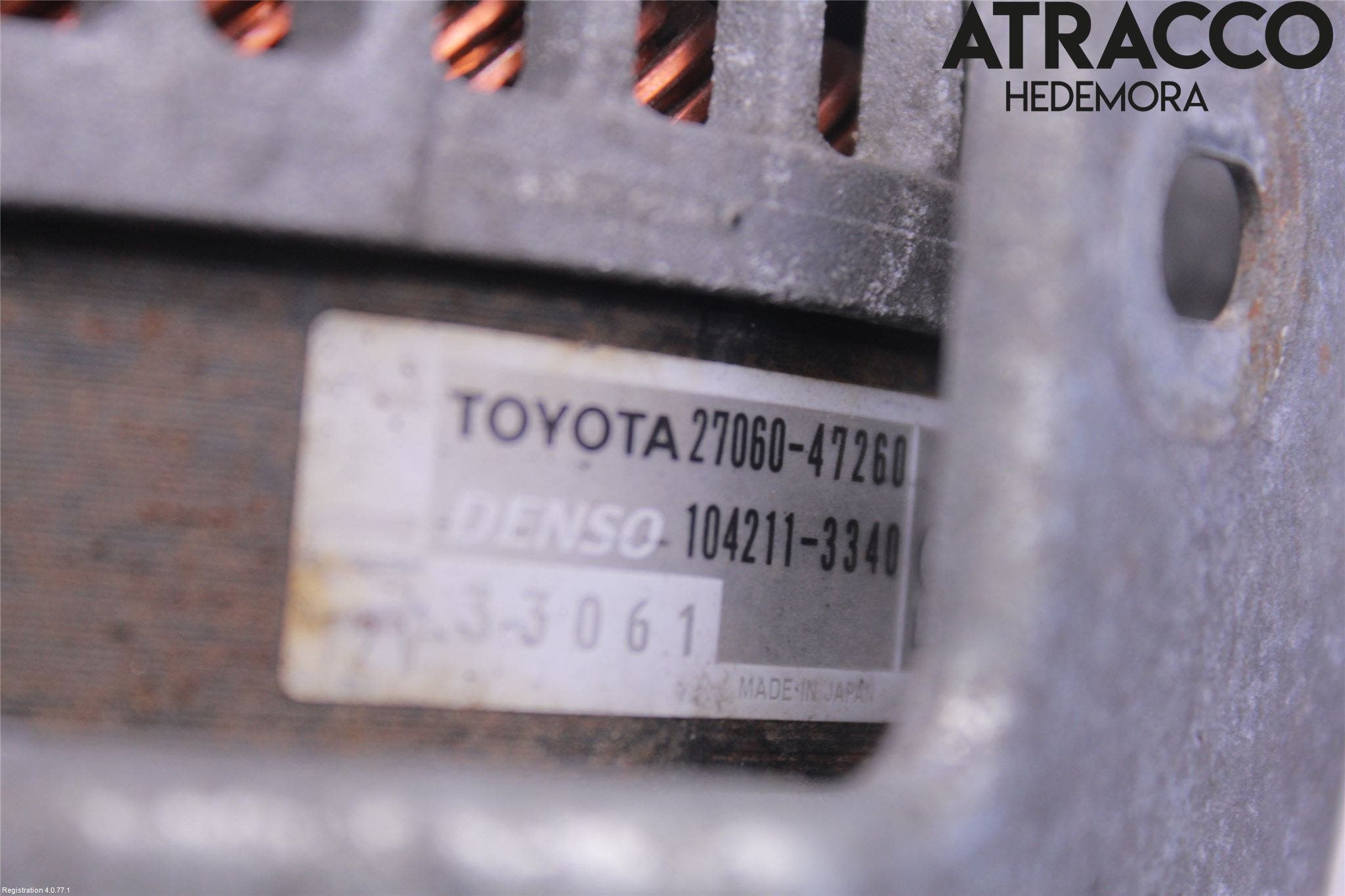 Toyota VERSO-S 11-16 Generator