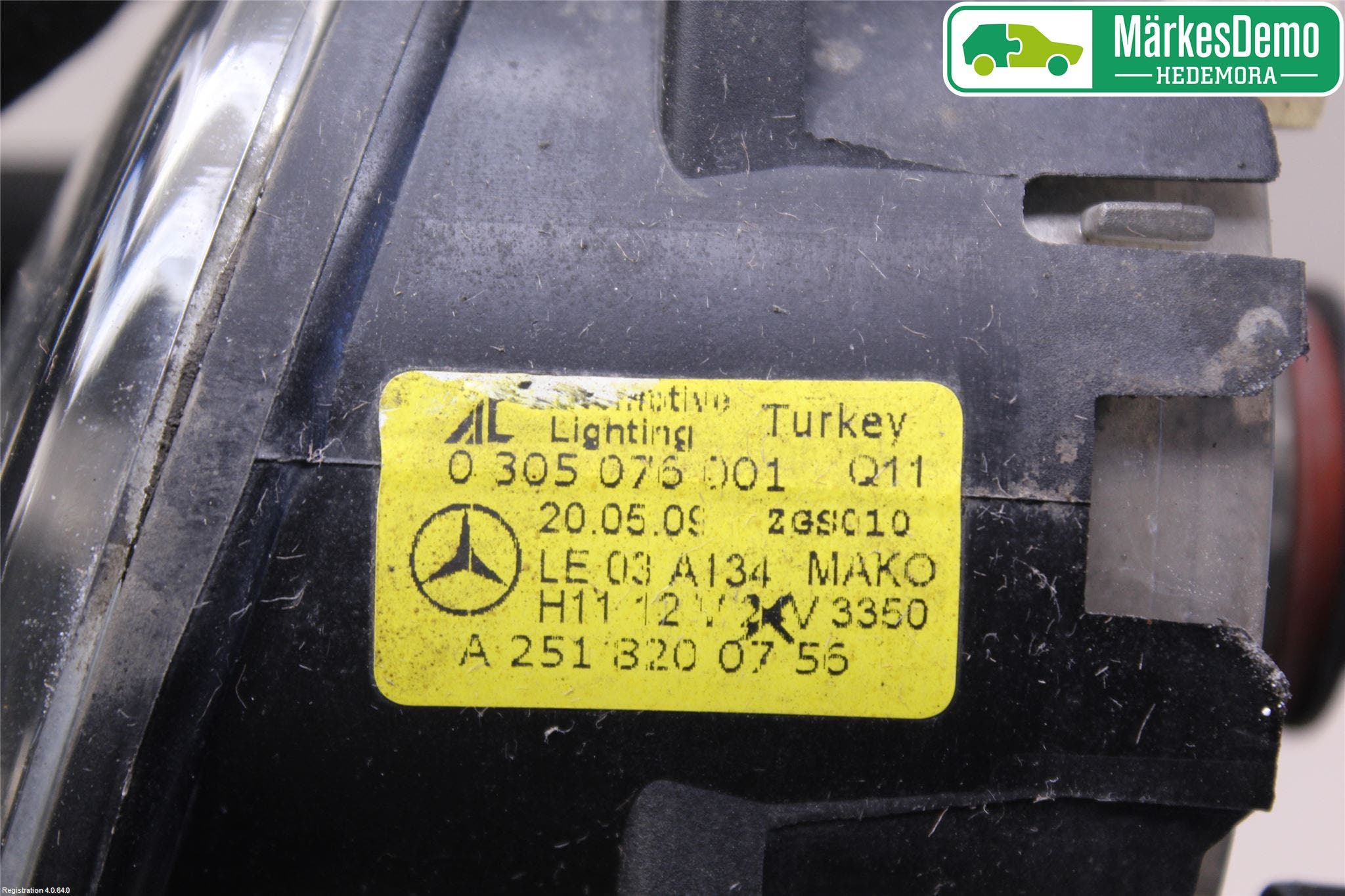 Mercedes-Benz MB B-KLASS (W245) 05-12 Dimljus-Varselljus Fram