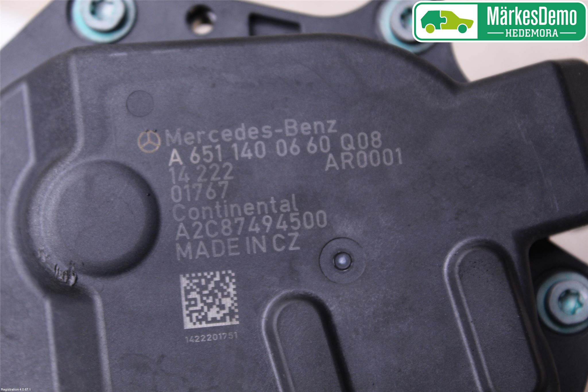 Mercedes-Benz MB C-KLASS (W205) 14-21 Egr Ventil