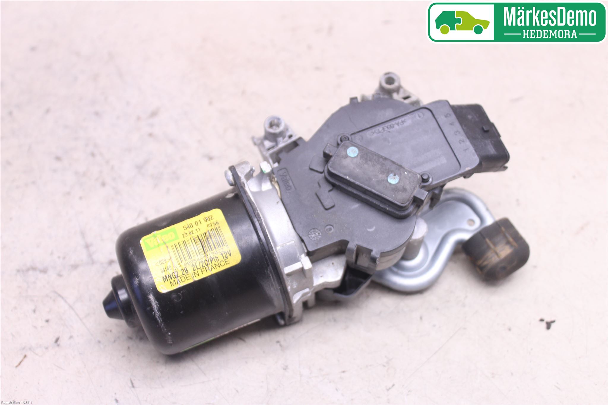 Renault KANGOO II 08-14 Torkarmotor Vindruta