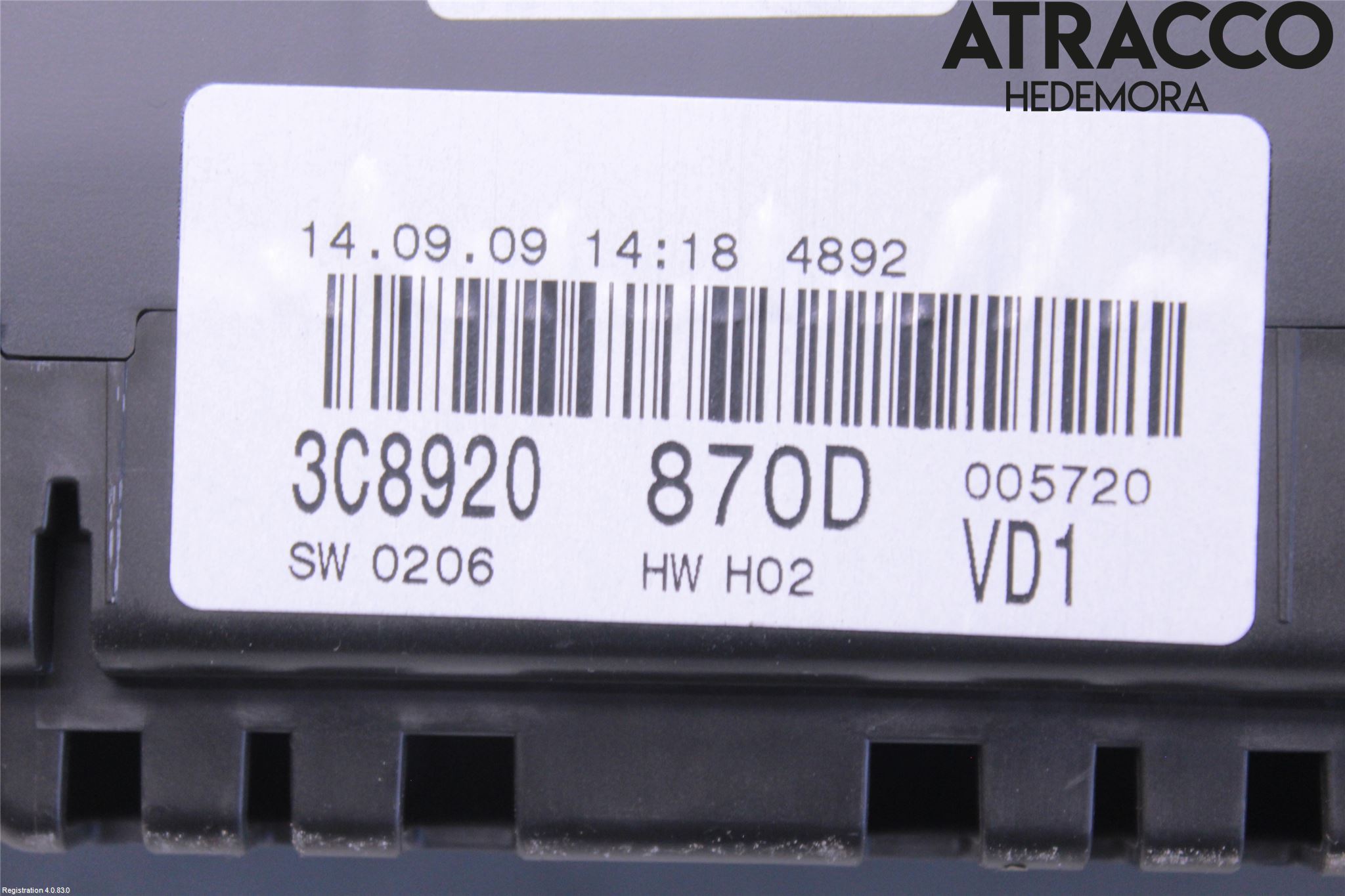 Volkswagen VW PASSAT CC 08-16 Instrument Komb