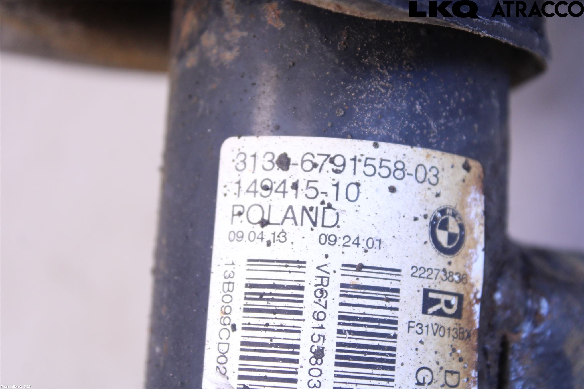 BMW 3 F30/F31/F80 12-19 Fjäderben Fram Höger