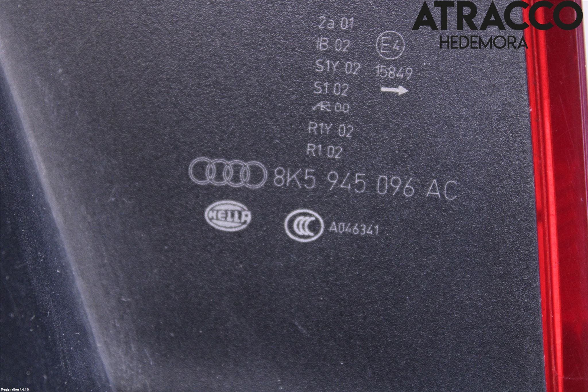Audi A4 12-15 Bakljus Höger