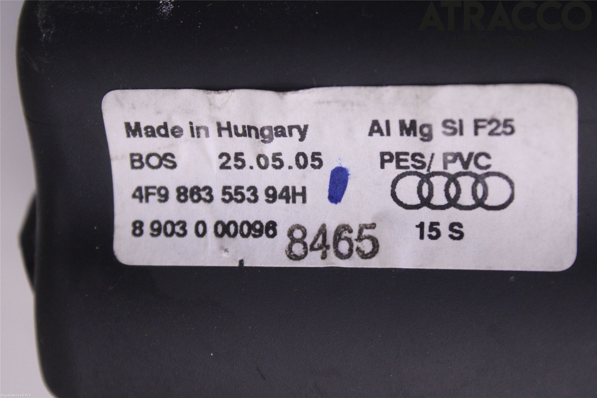 Audi A6/S6     05-11 Insynskydd