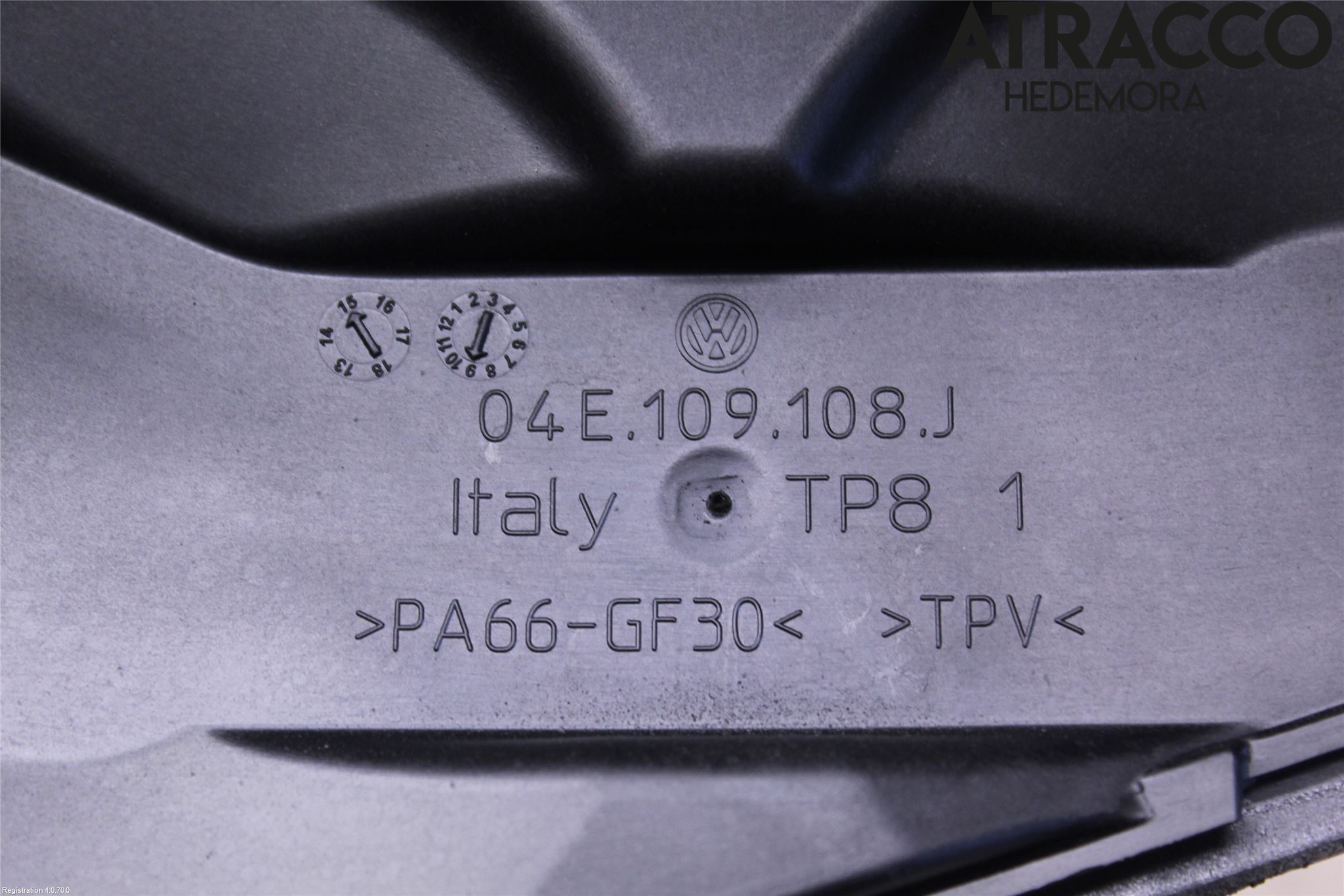 Volkswagen VW GOLF / E-GOLF VII 13-20 Kamrem-Transmissionskåpa
