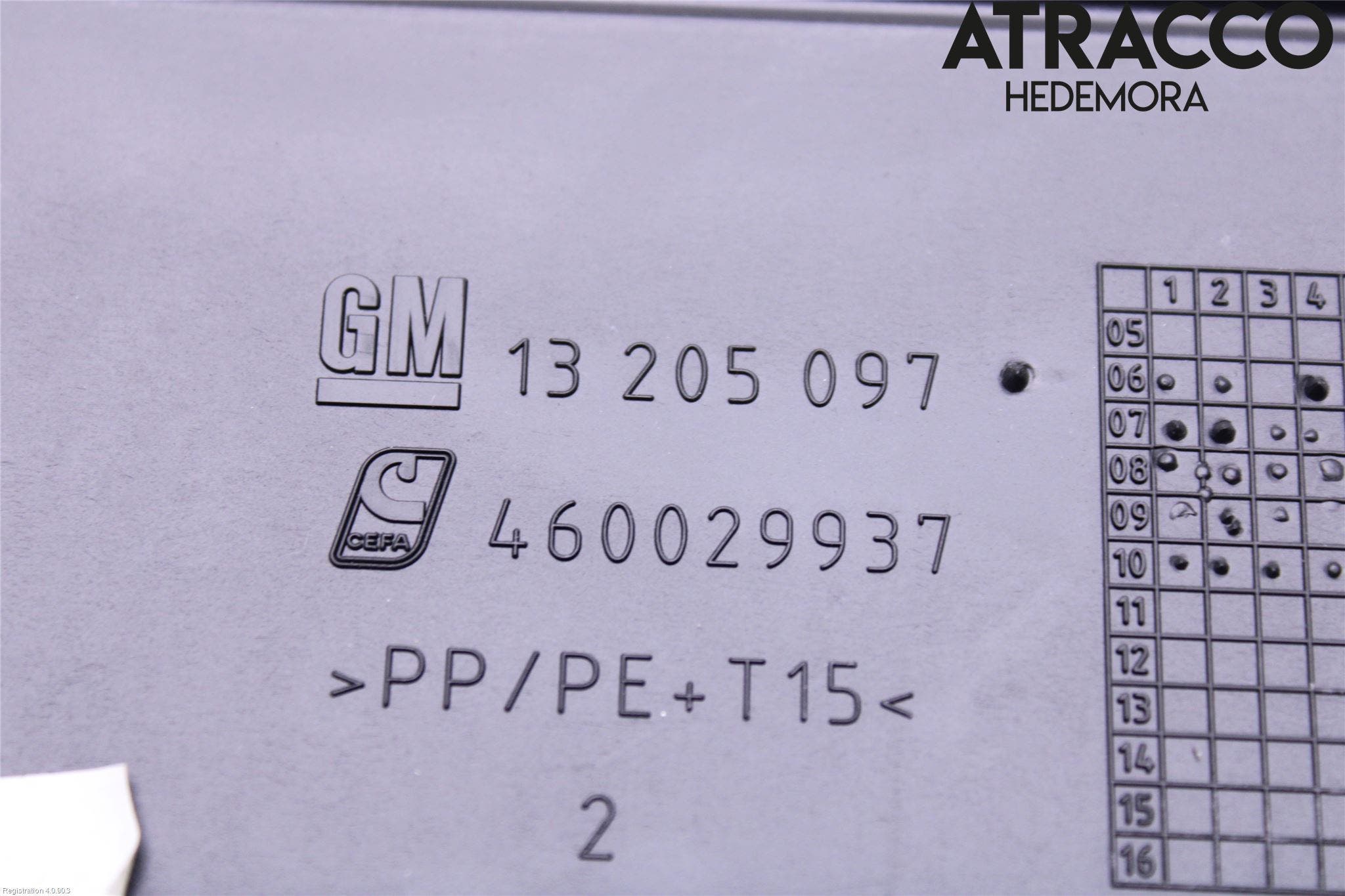 Opel CORSA D 07-14 Handskfack