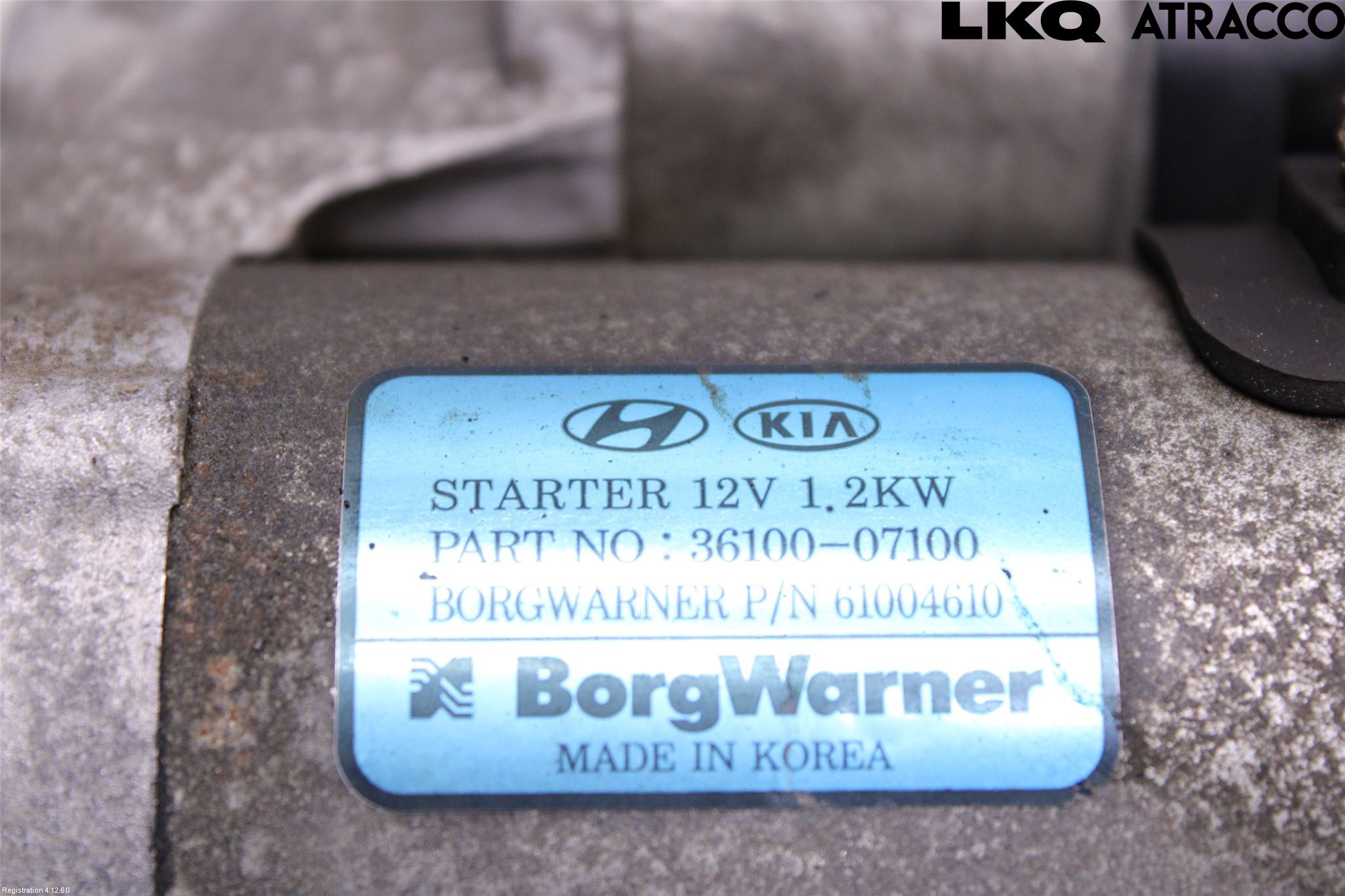 Hyundai i10 LA 20- Startmotor
