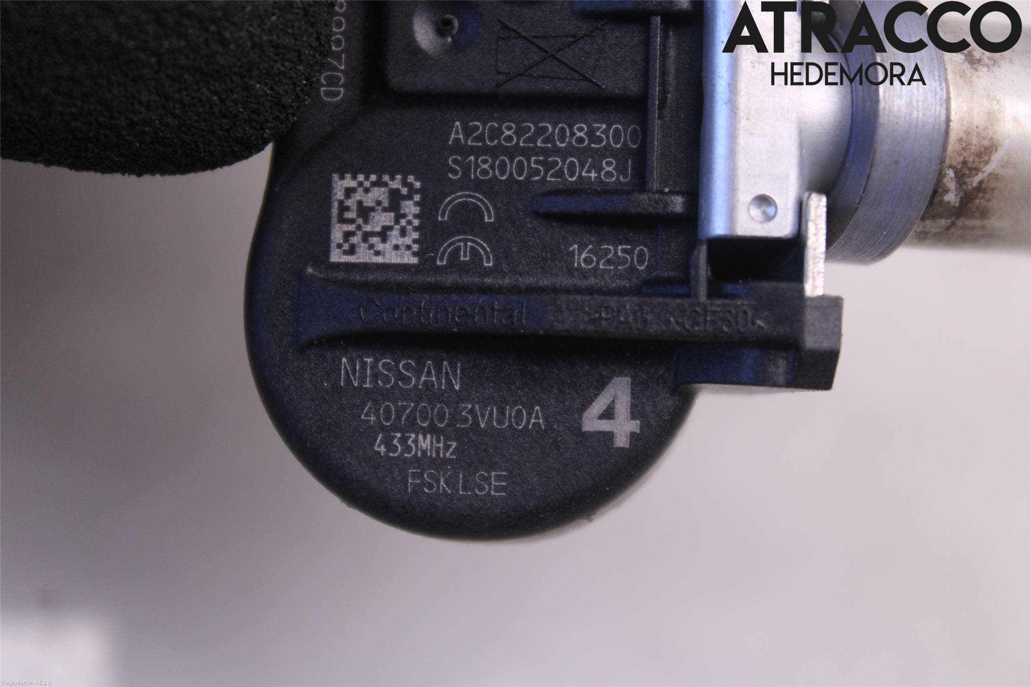 Nissan QASHQAI 14-17 Givare Däcktryck