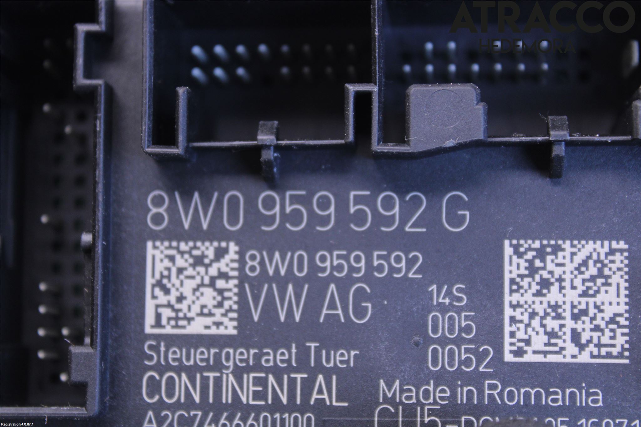 Audi A4/S4 B9 16-19 Styrenhet Dörr