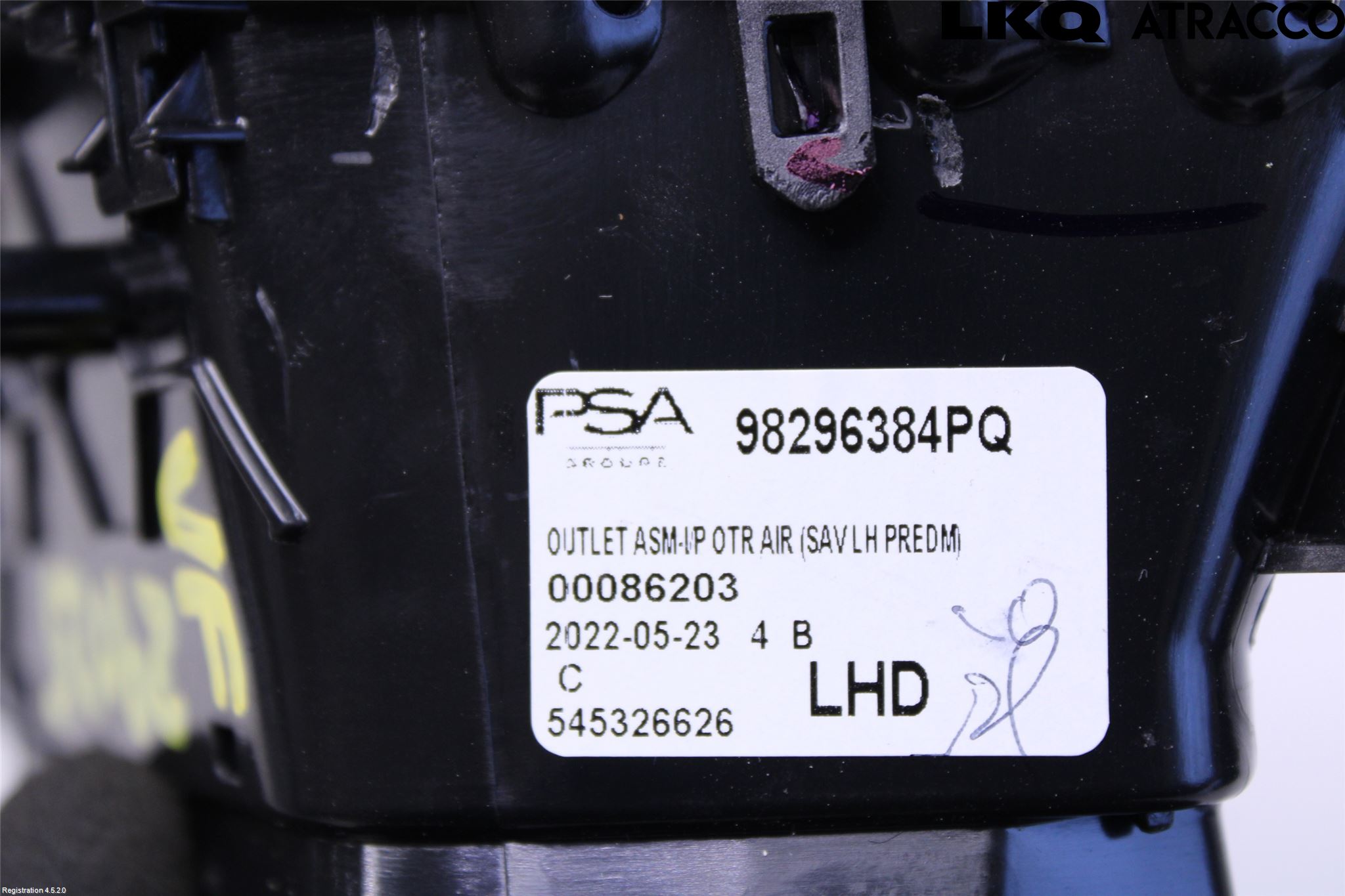 Opel CORSA F, CORSA-E 20- Defrosterkanal-Munstycke
