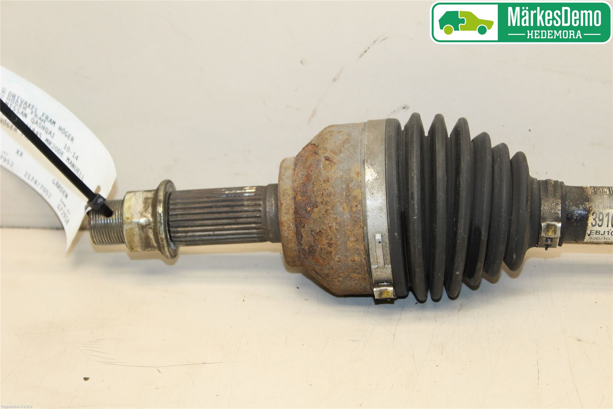 Nissan QASHQAI 10-14 Drivaxel Fram Höger