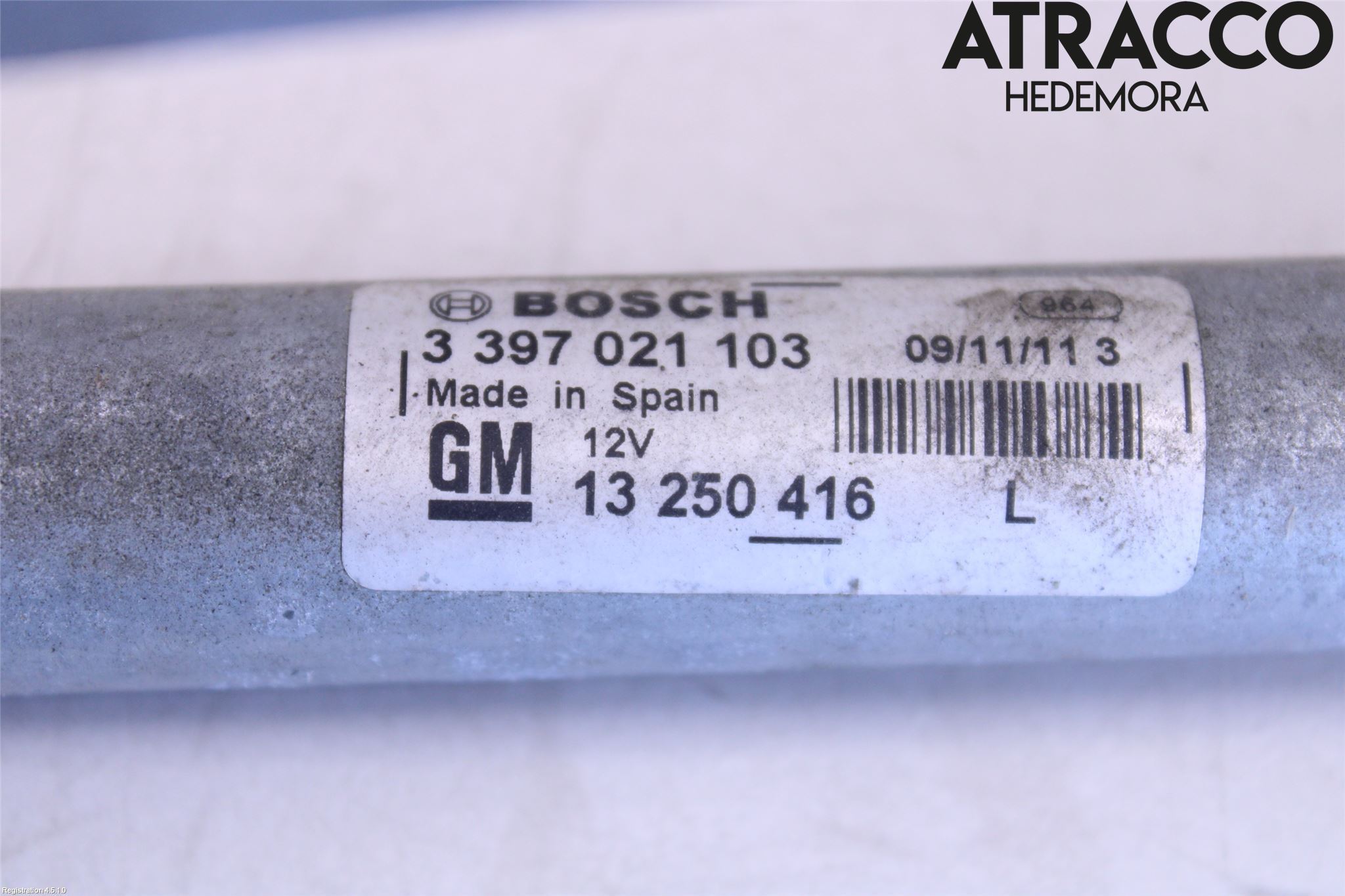 Opel MERIVA B 10-17 Torkarmekanism Vindruta