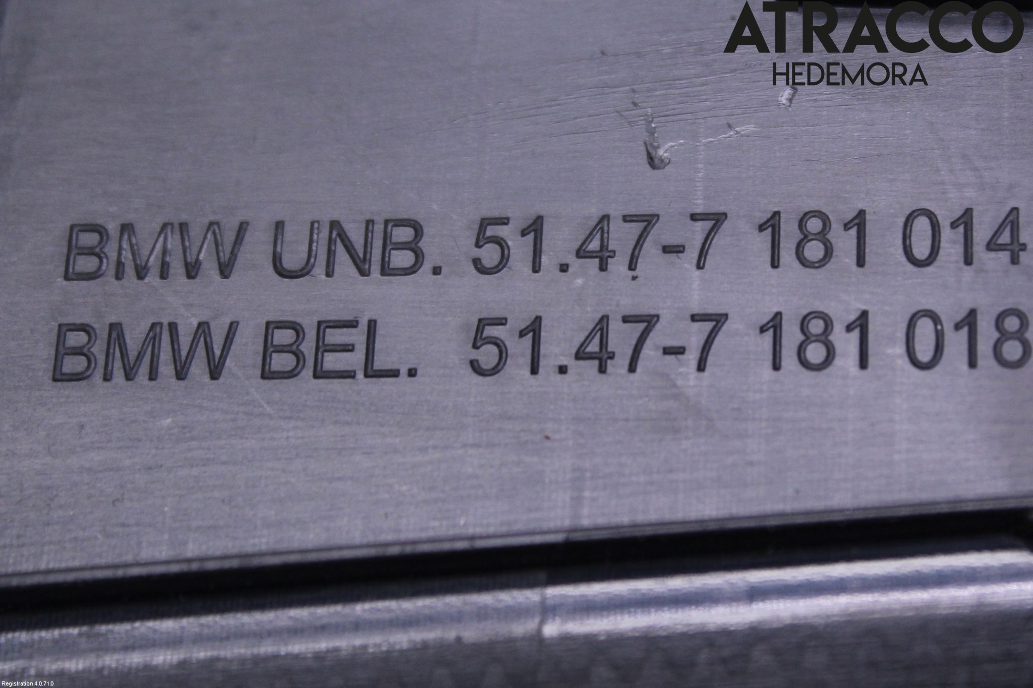 BMW 7 F01/02/03/04 09-15 Dörr Dekorlist Bak Hö
