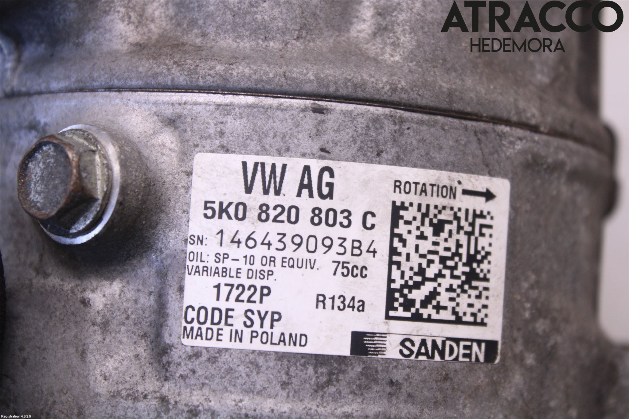 Volkswagen VW TIGUAN 07-16 Ac Kompressor