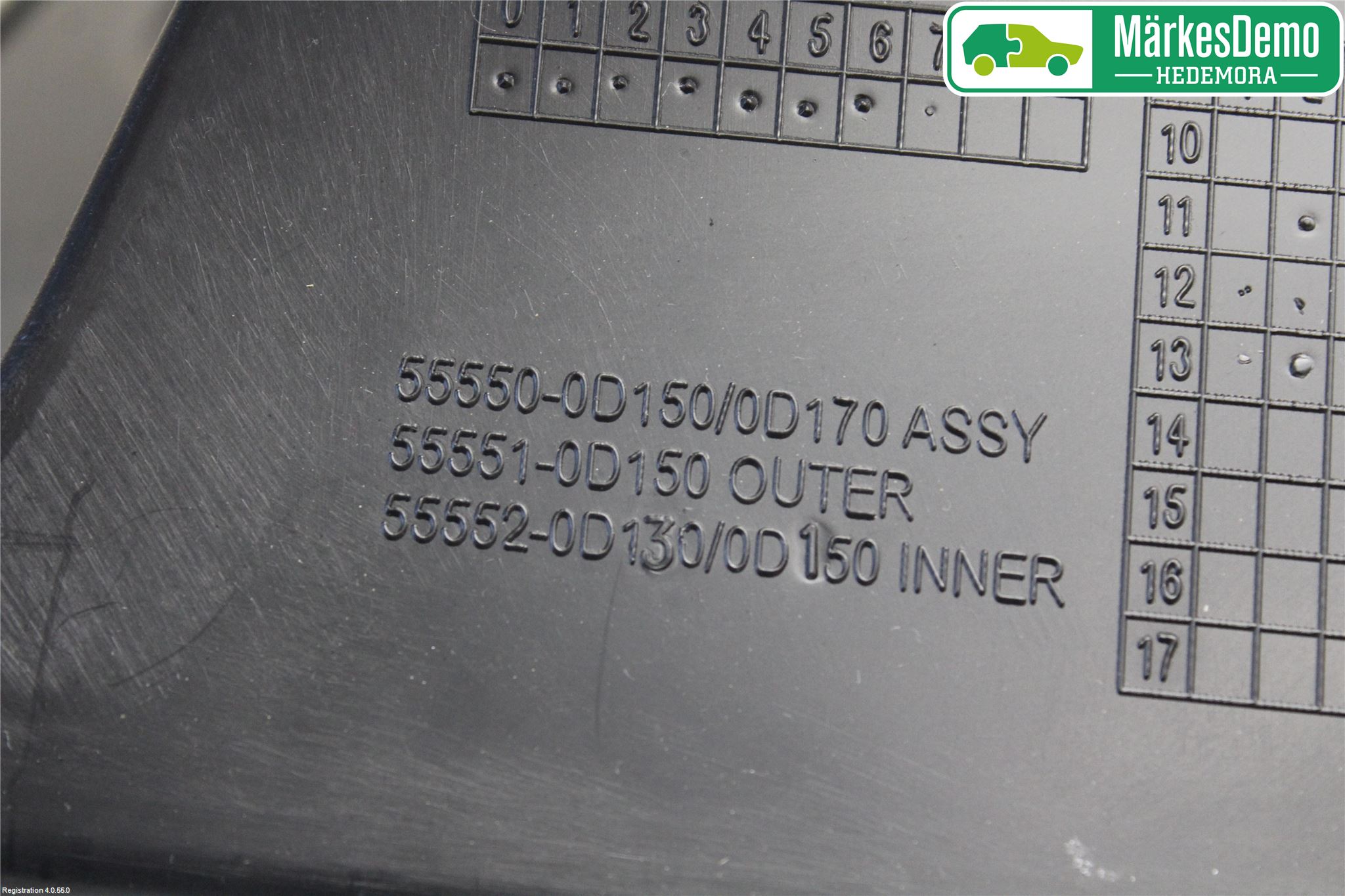 Toyota YARIS XP130 12-14 Handskfacklucka