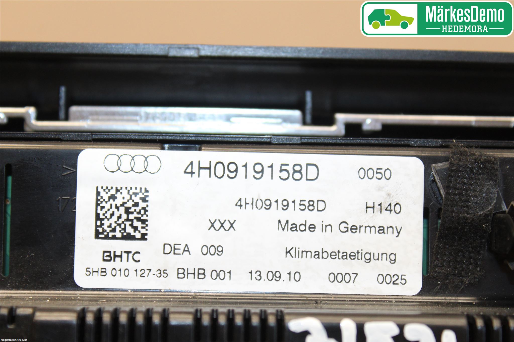 Audi A8/S8 4H 10-17 Ac Styrenhet Ac Manöveren