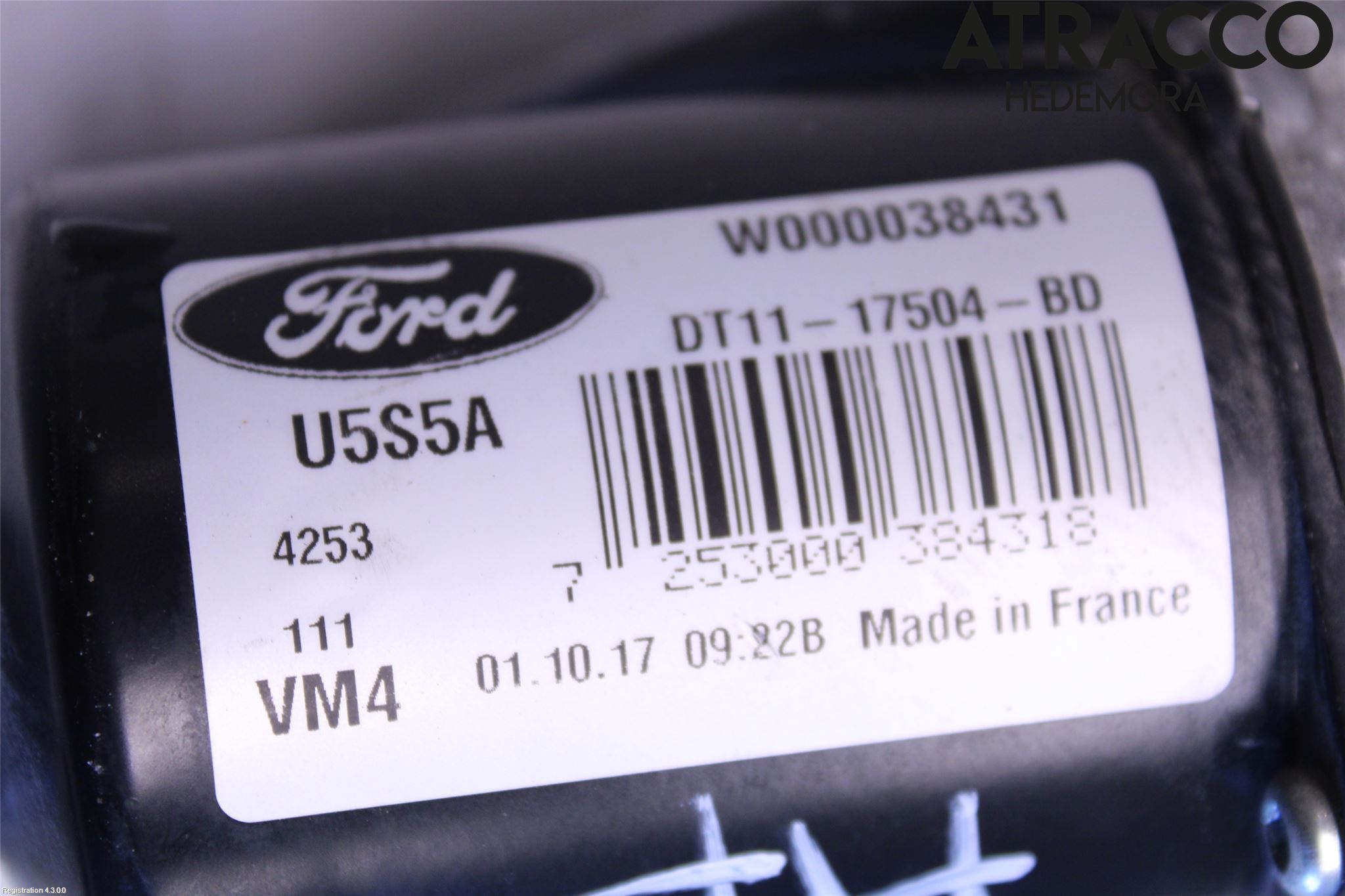 Ford TRANSIT/TOURNEO COURIER 13-23 Torkarmotor Vindruta