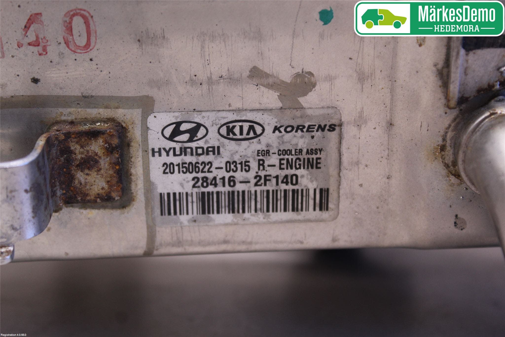 Kia SORENTO 15-20 Avgaskylare