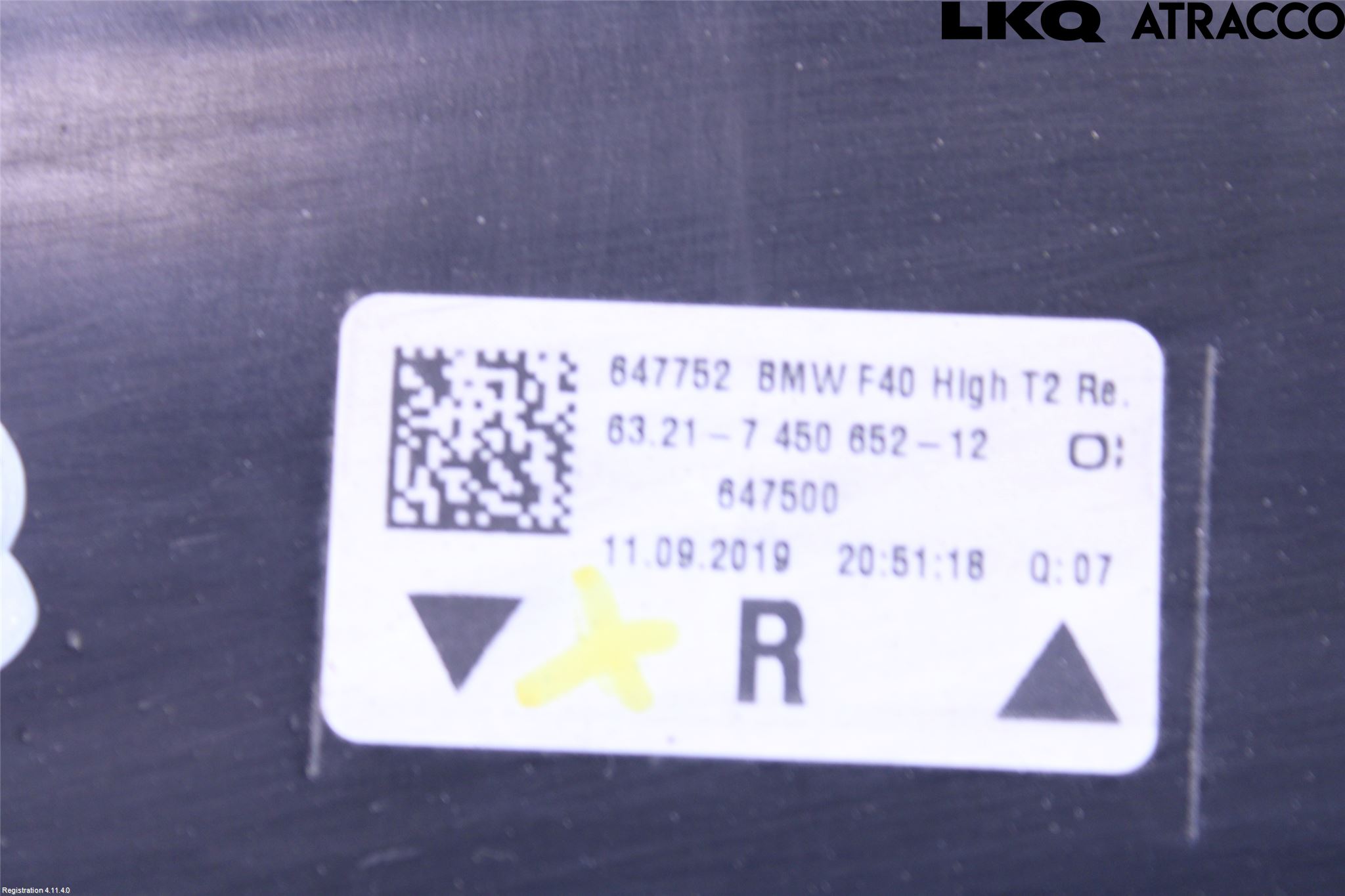 BMW 1 F40 19- Bakljus Lucka Hö