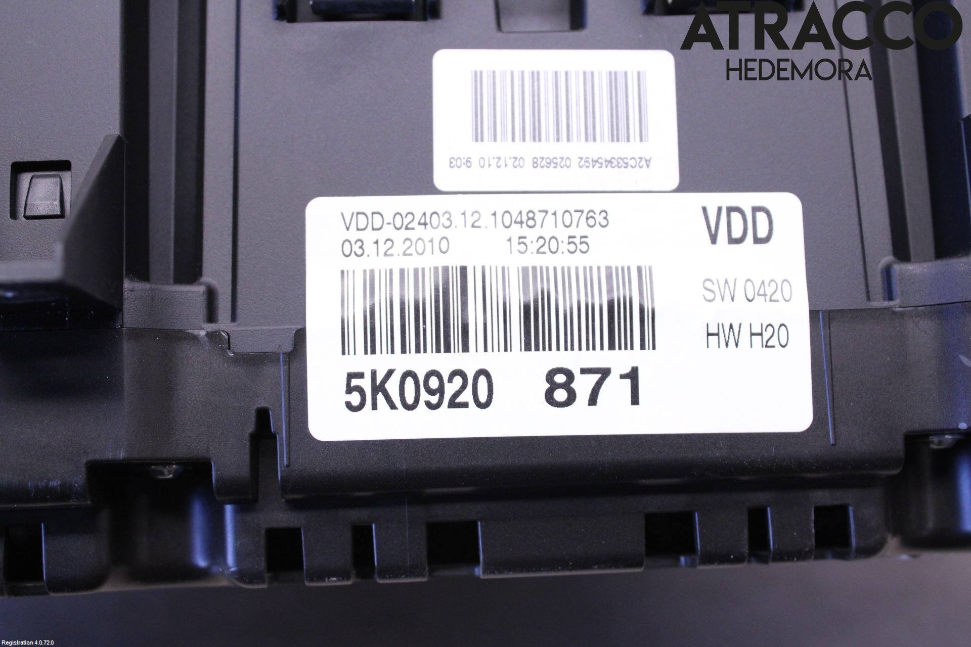 Volkswagen VW GOLF VI 09-13 Instrument Komb