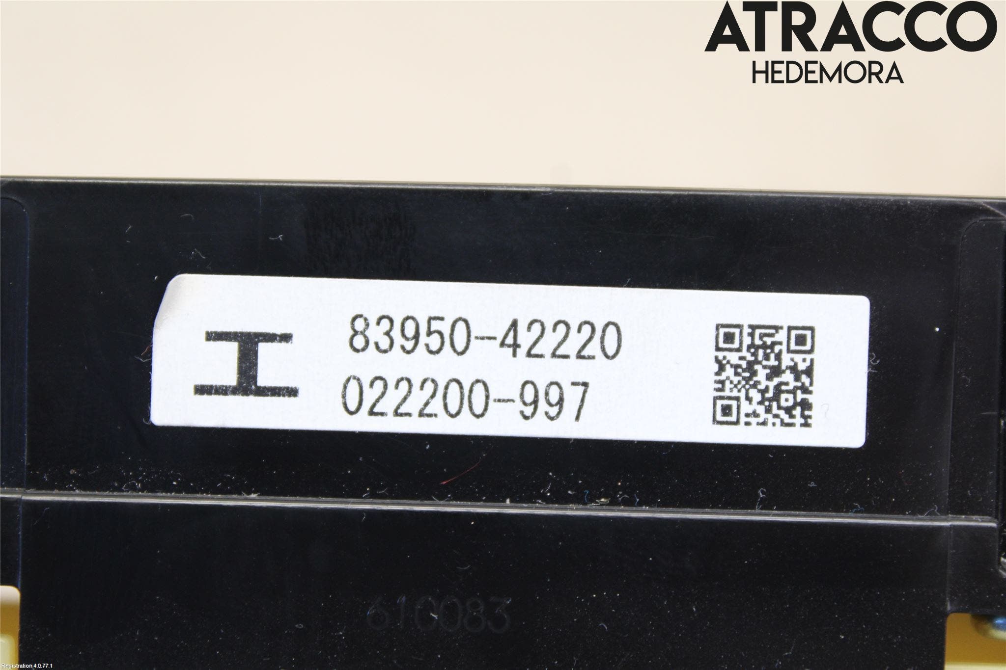 Toyota RAV4 13-18 Strömställare Airbag Passagerare