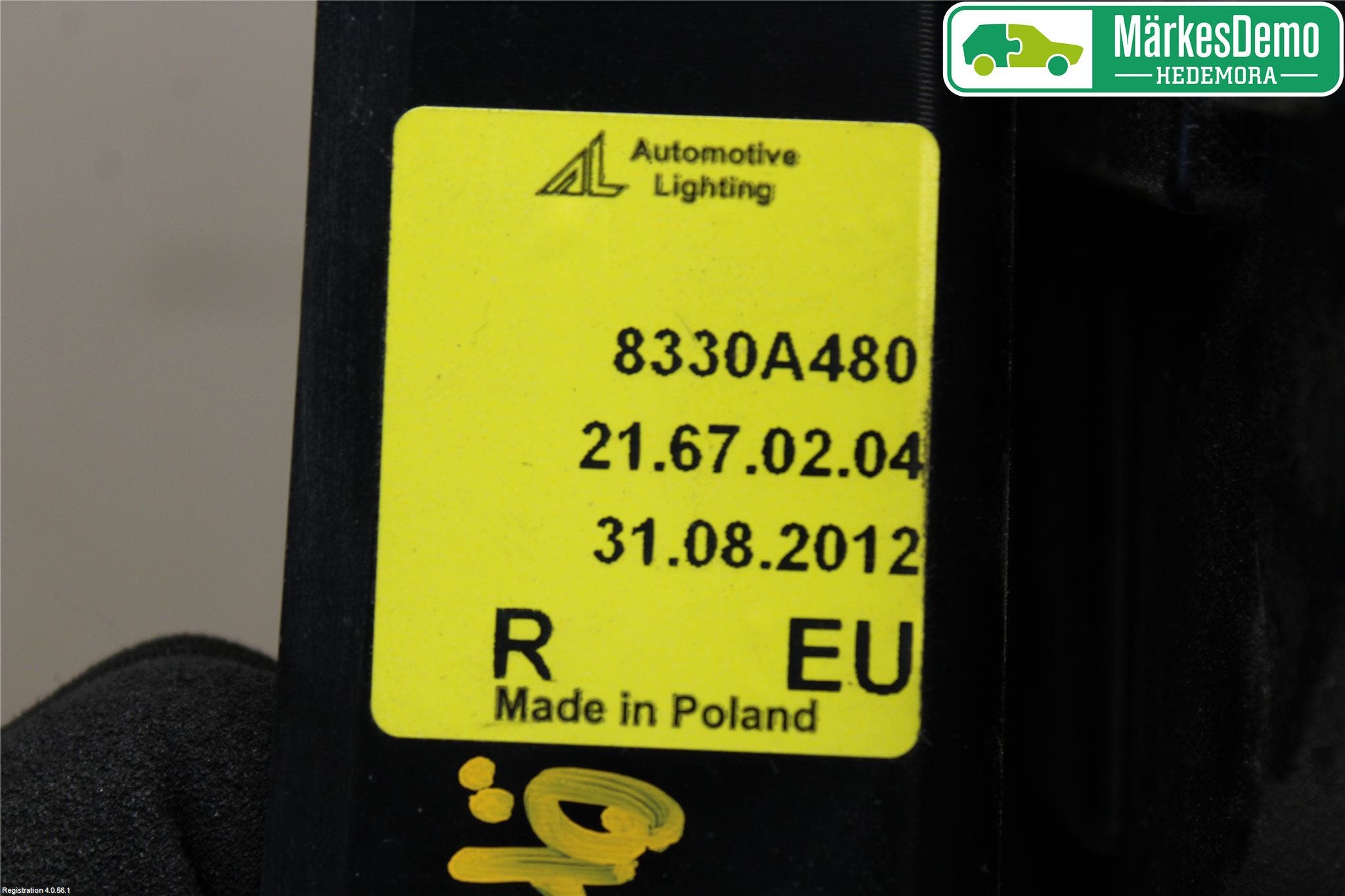 Mitsubishi COLT 09-13 Bakljus Höger