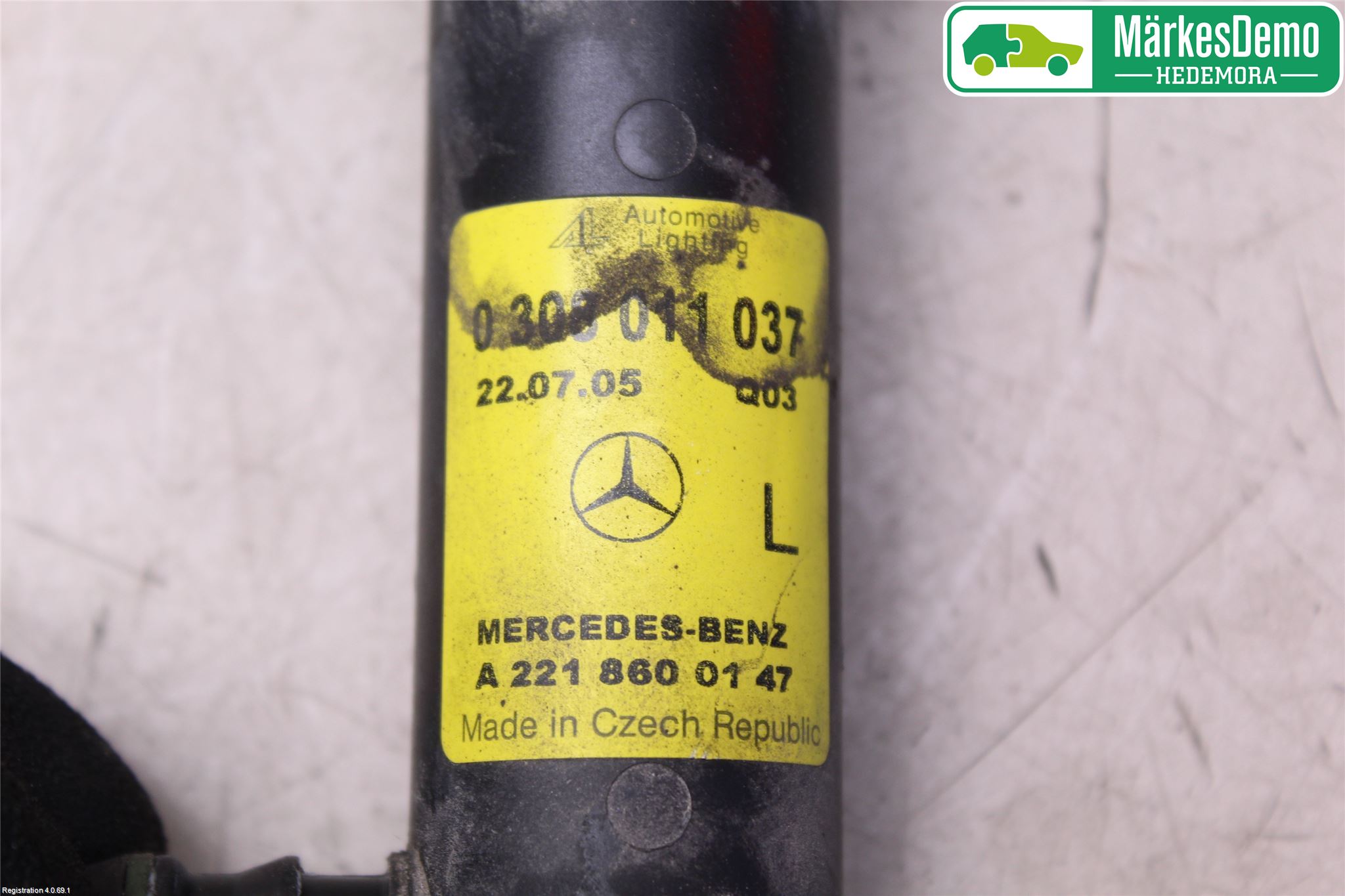 Mercedes-Benz MB S-KLASS (W221) 05-13 Spolarmunstycke Strålkastare