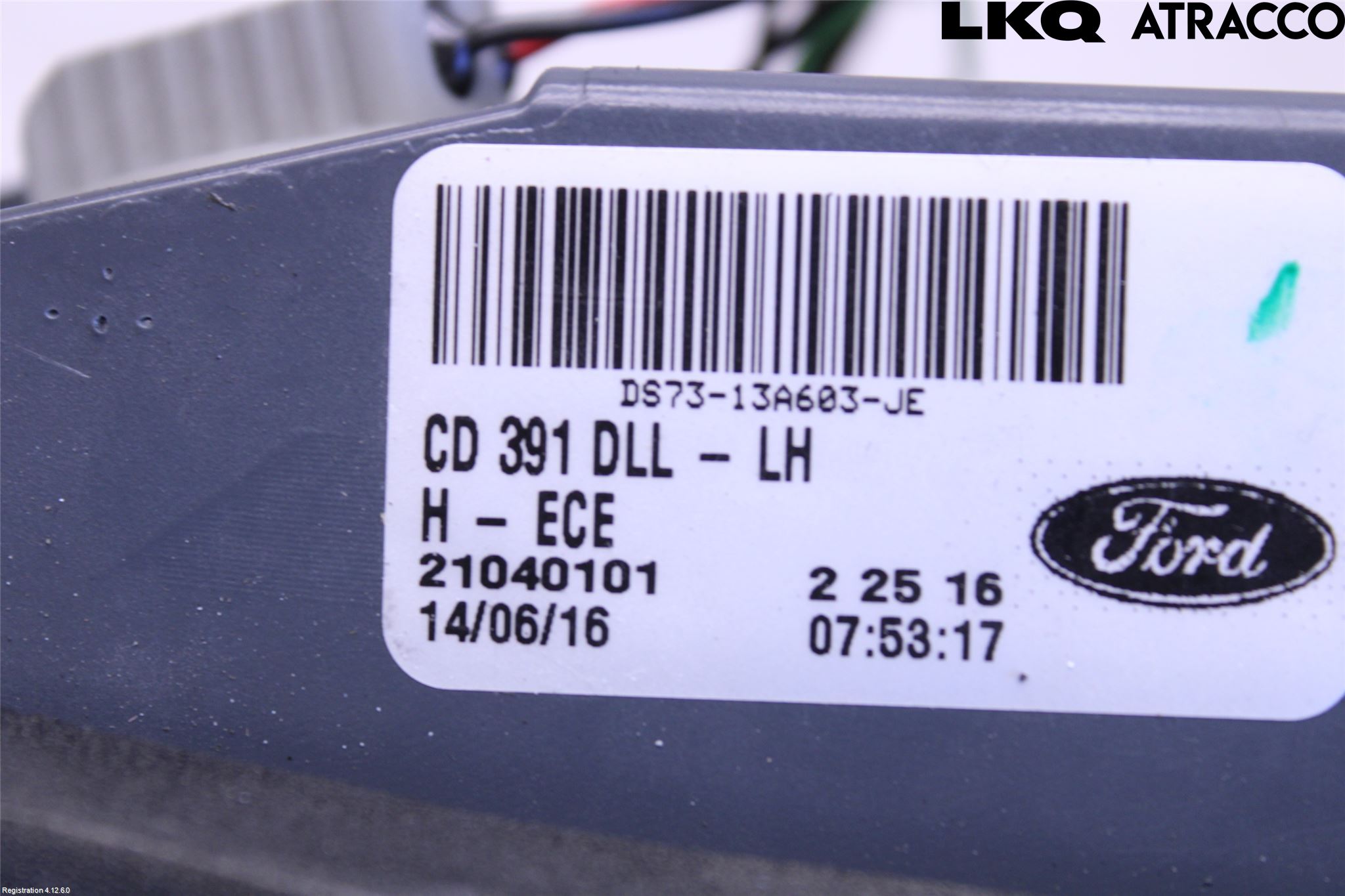 Ford MONDEO 15-22 Bakljus Lucka Vä