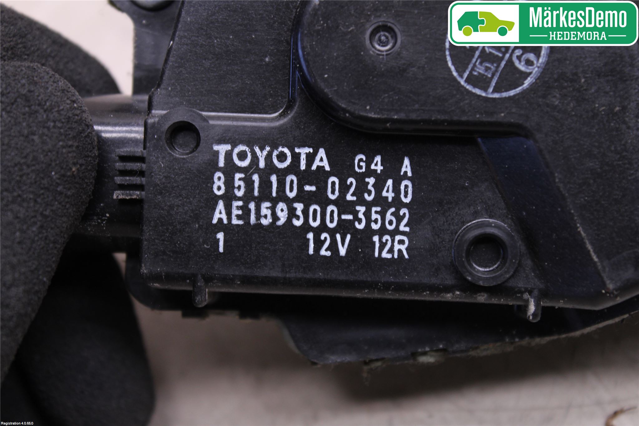 Toyota AURIS 13-19 Torkarmotor Vindruta